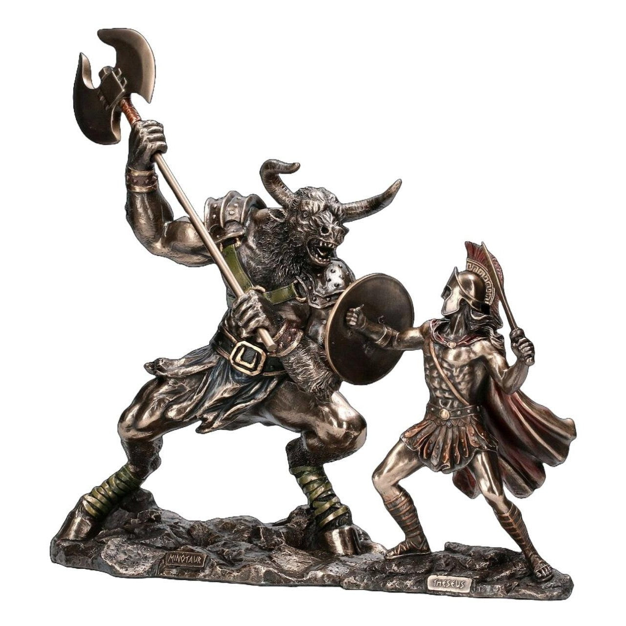 Minotaur Battle with Theseus | Mythology & Deity Sculptures