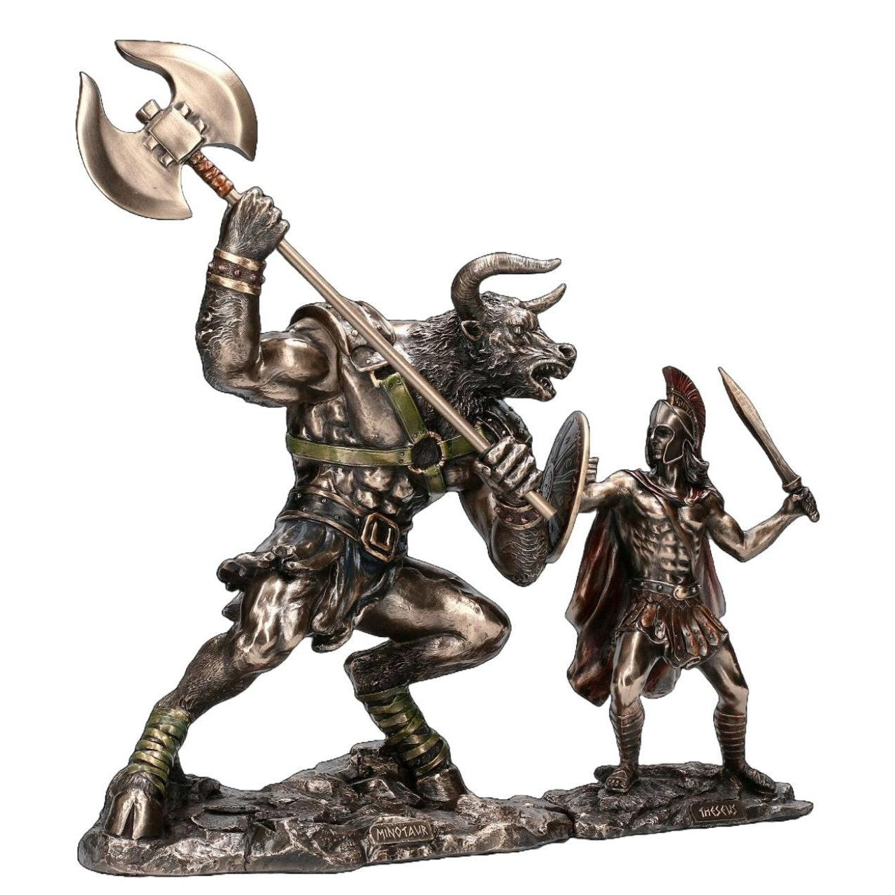 Minotaur Battle with Theseus | Mythology & Deity Sculptures