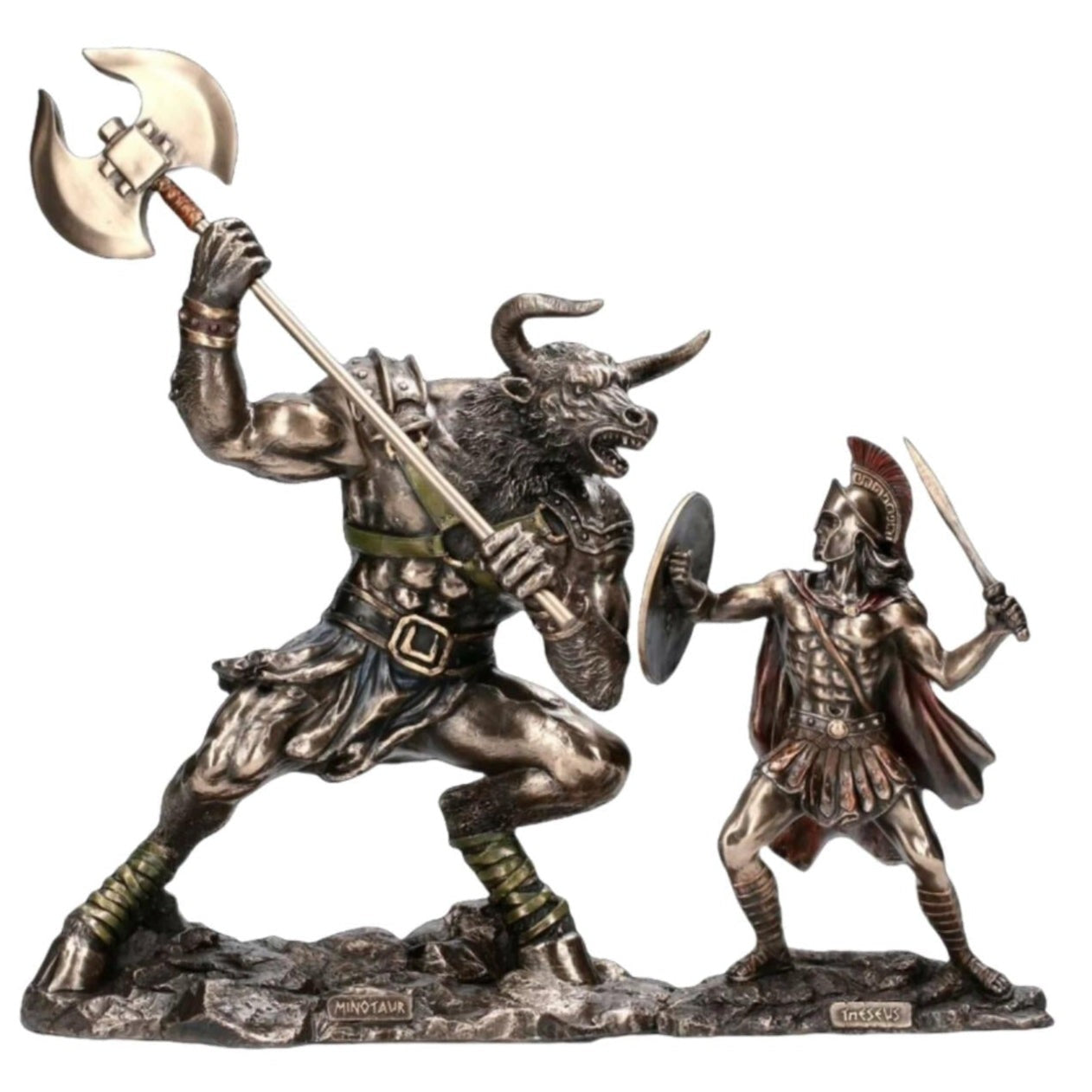 Minotaur Battle with Theseus | Mythology & Deity Sculptures