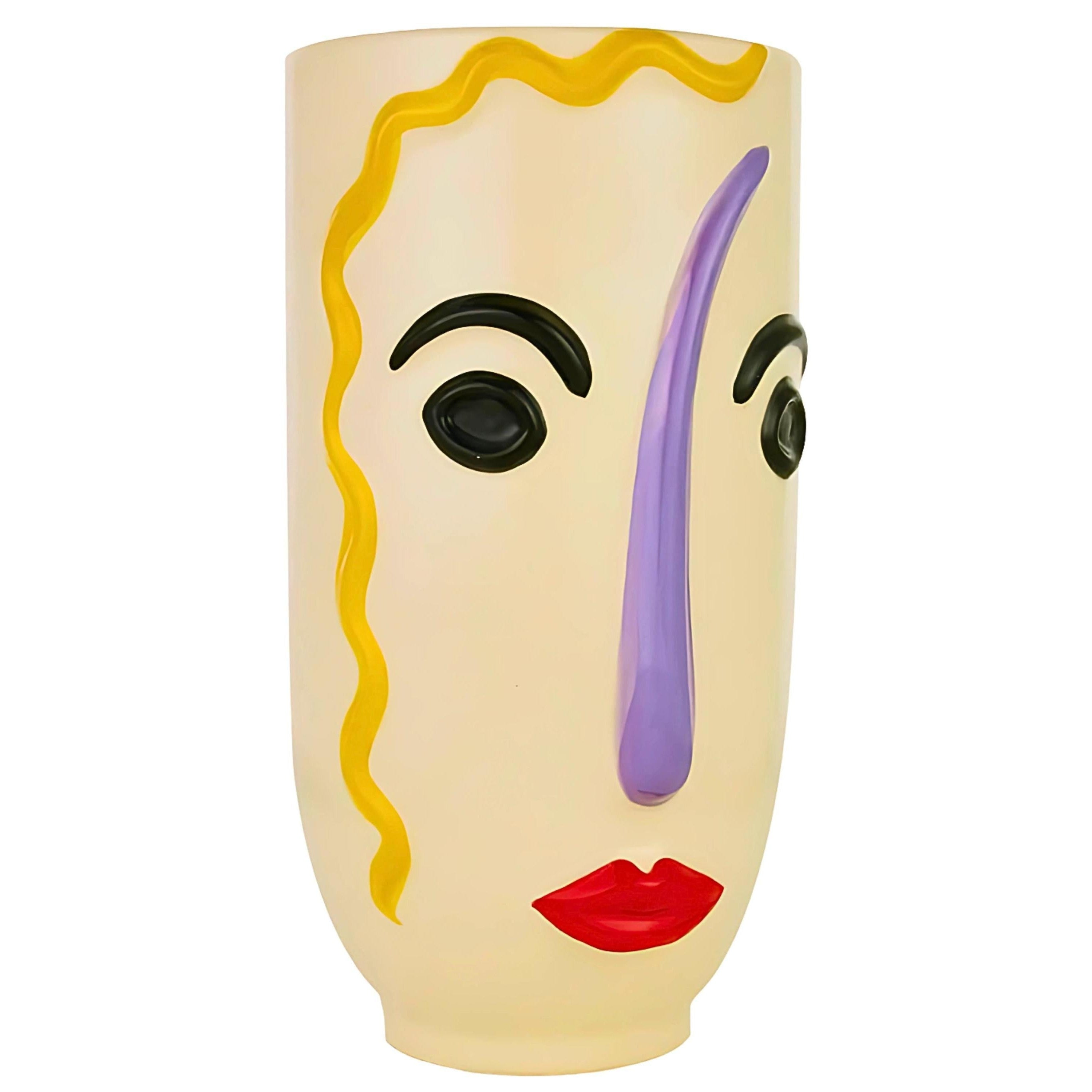Modern Art Porcelain Face Planter | Vases & Bowls | Home Decor