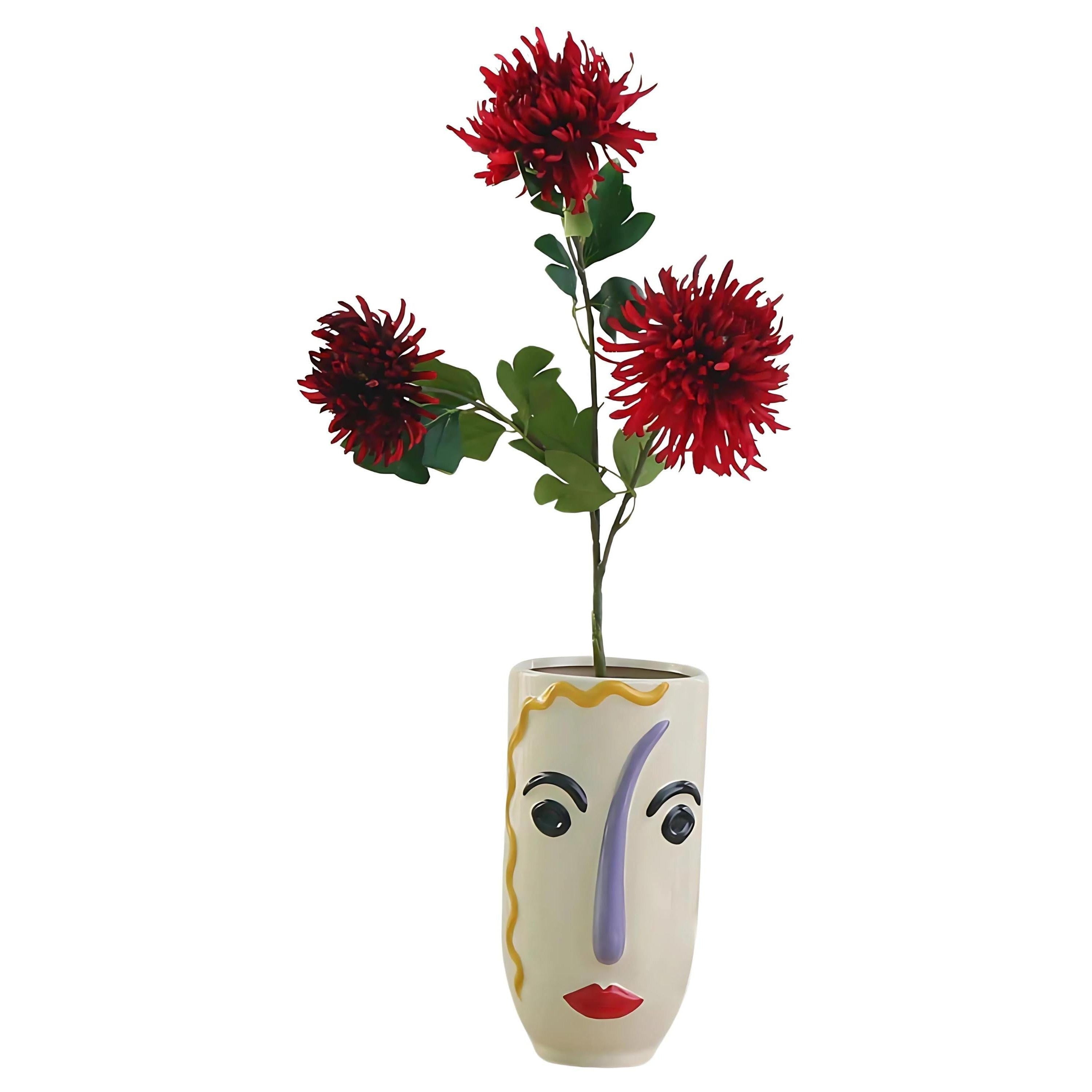 Modern Art Porcelain Face Planter | Vases & Bowls | Home Decor