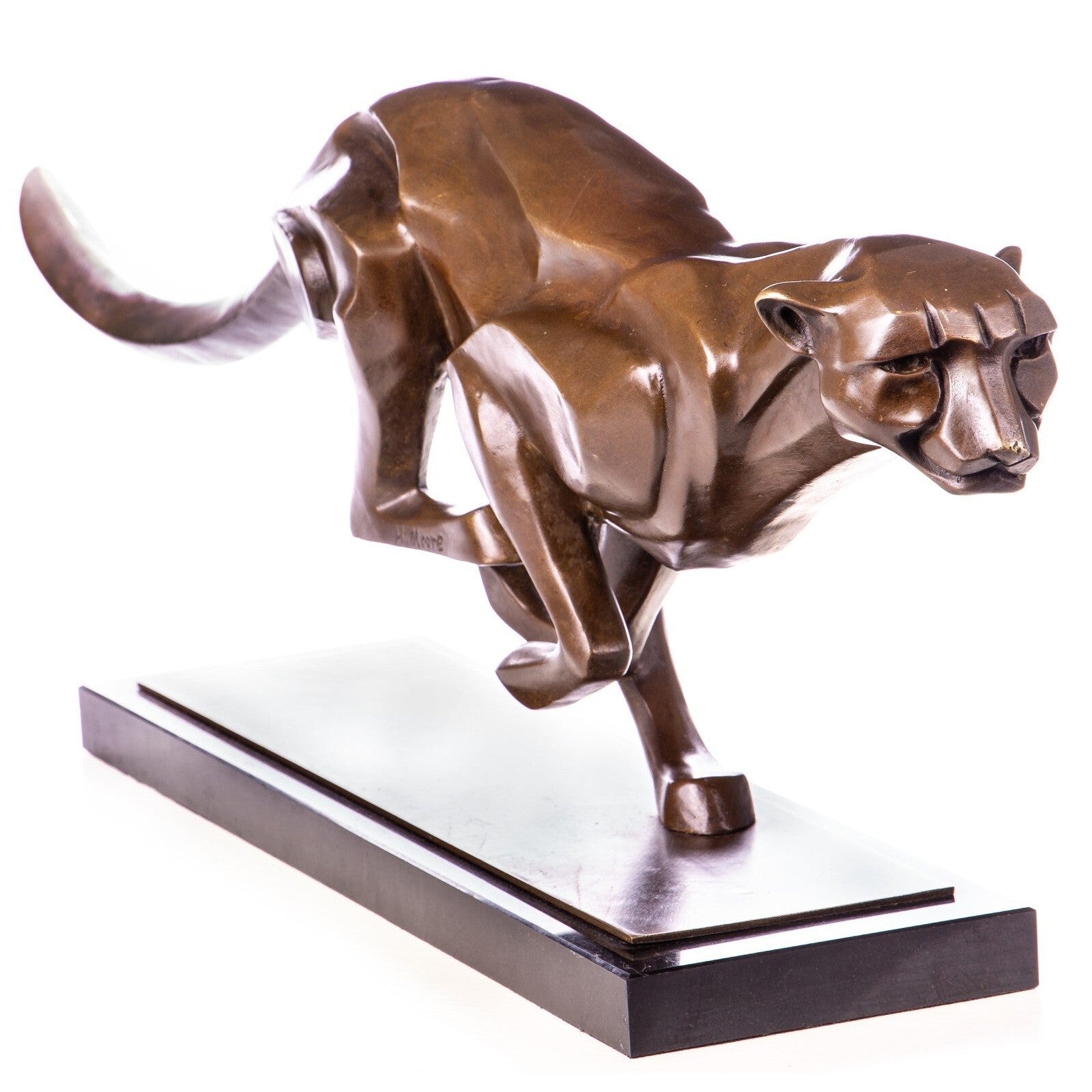 Modern Bronze Cheetah Sculpture | Animal Sculptures | Home Decor