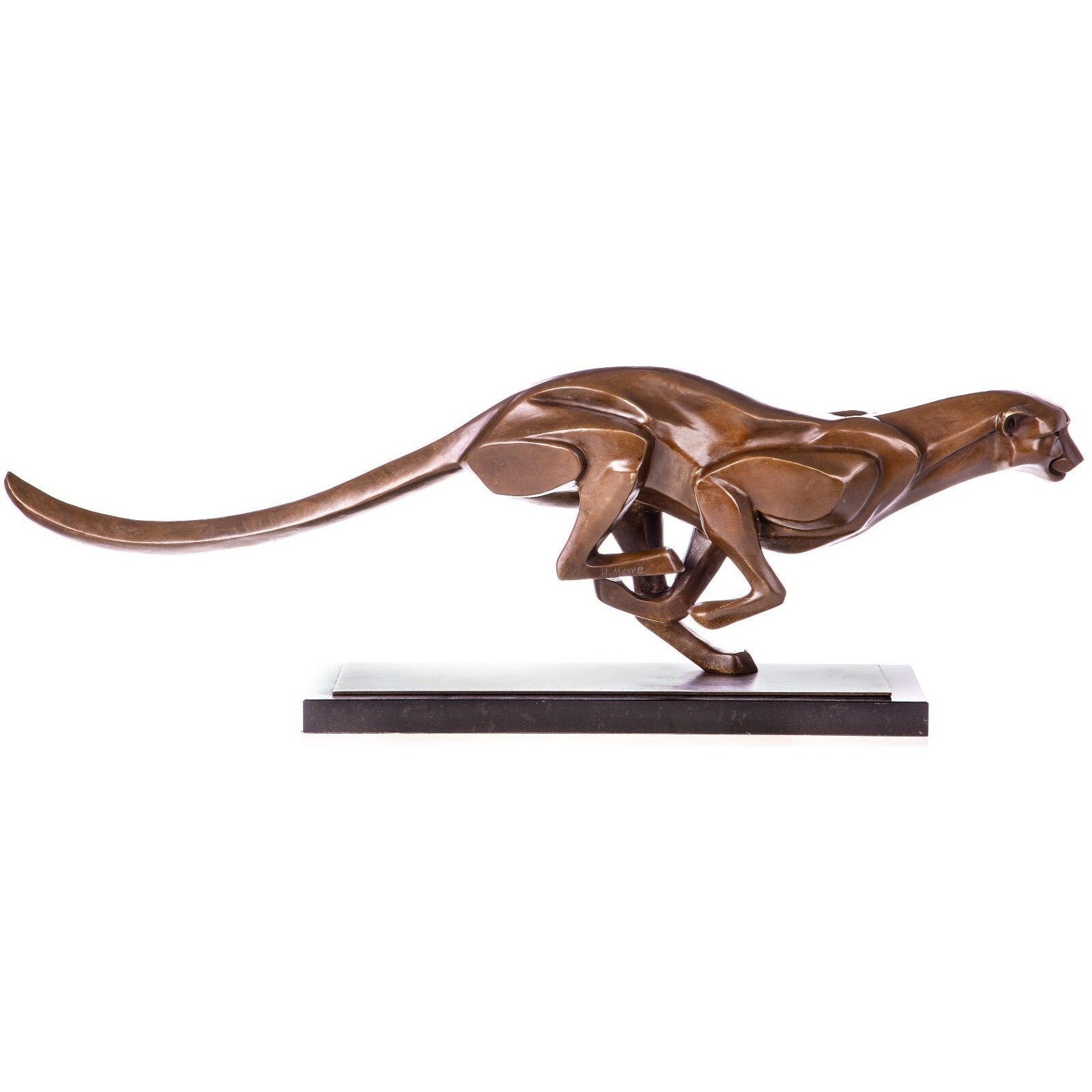 Modern Bronze Cheetah Sculpture | Animal Sculptures | Home Decor