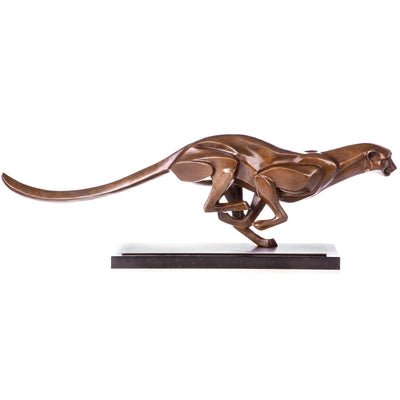 Modern Bronze Cheetah Sculpture | Animal Sculptures | Home Decor