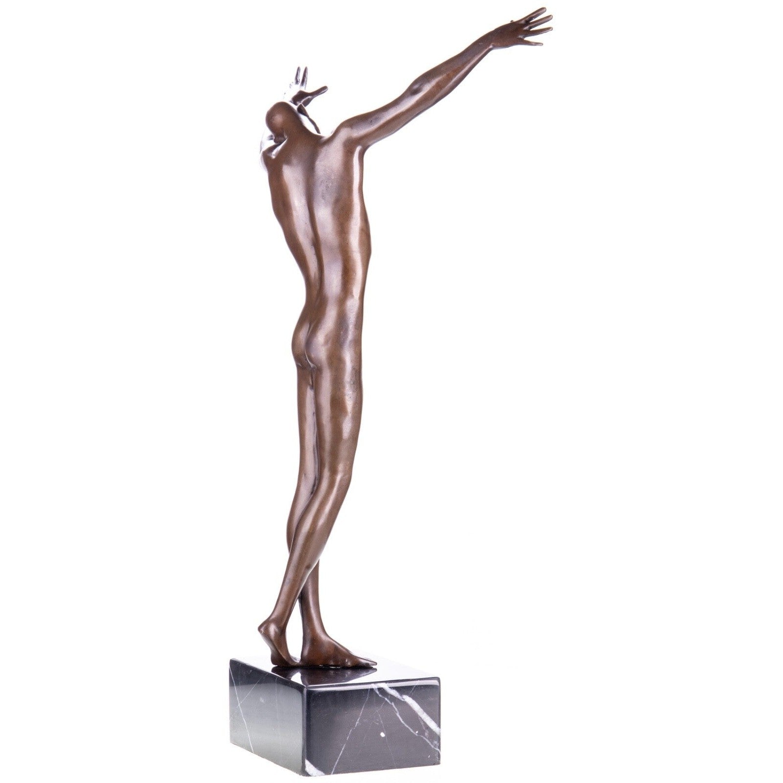 Modern Bronze Male Nude Sculpture – Contemporary Figurative Art on