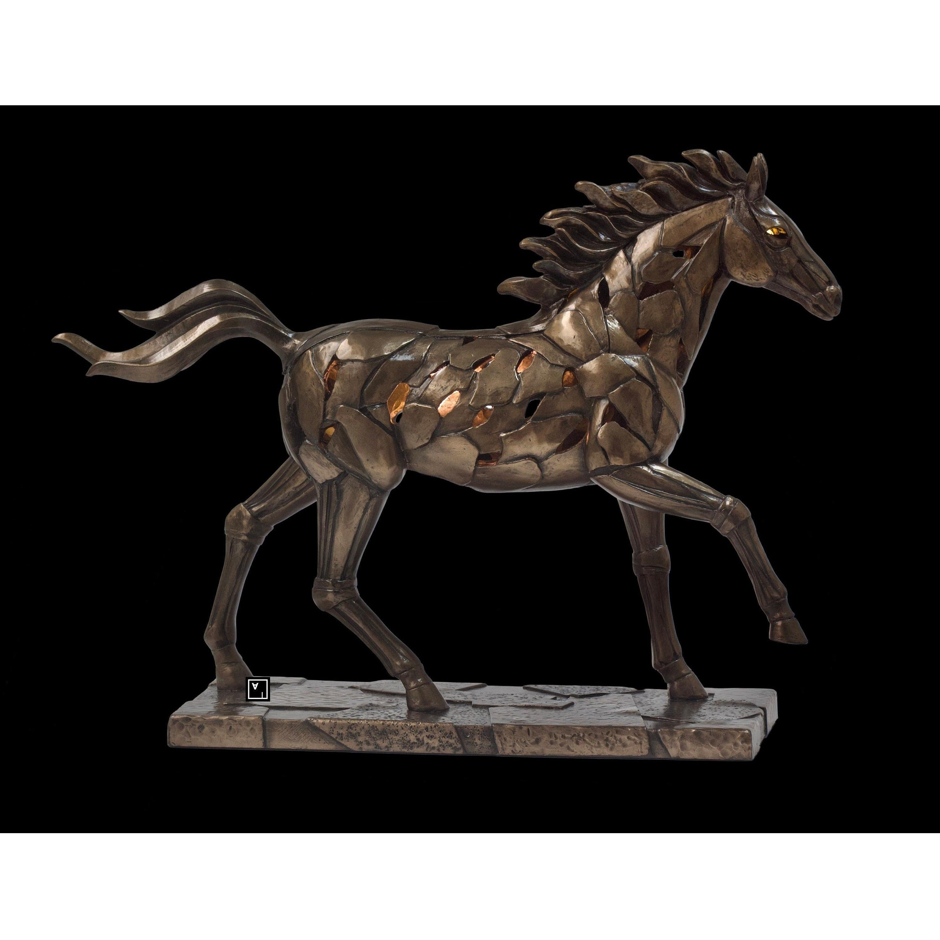 Modern Horse with LED Lights | Animal Sculptures | Home Decor