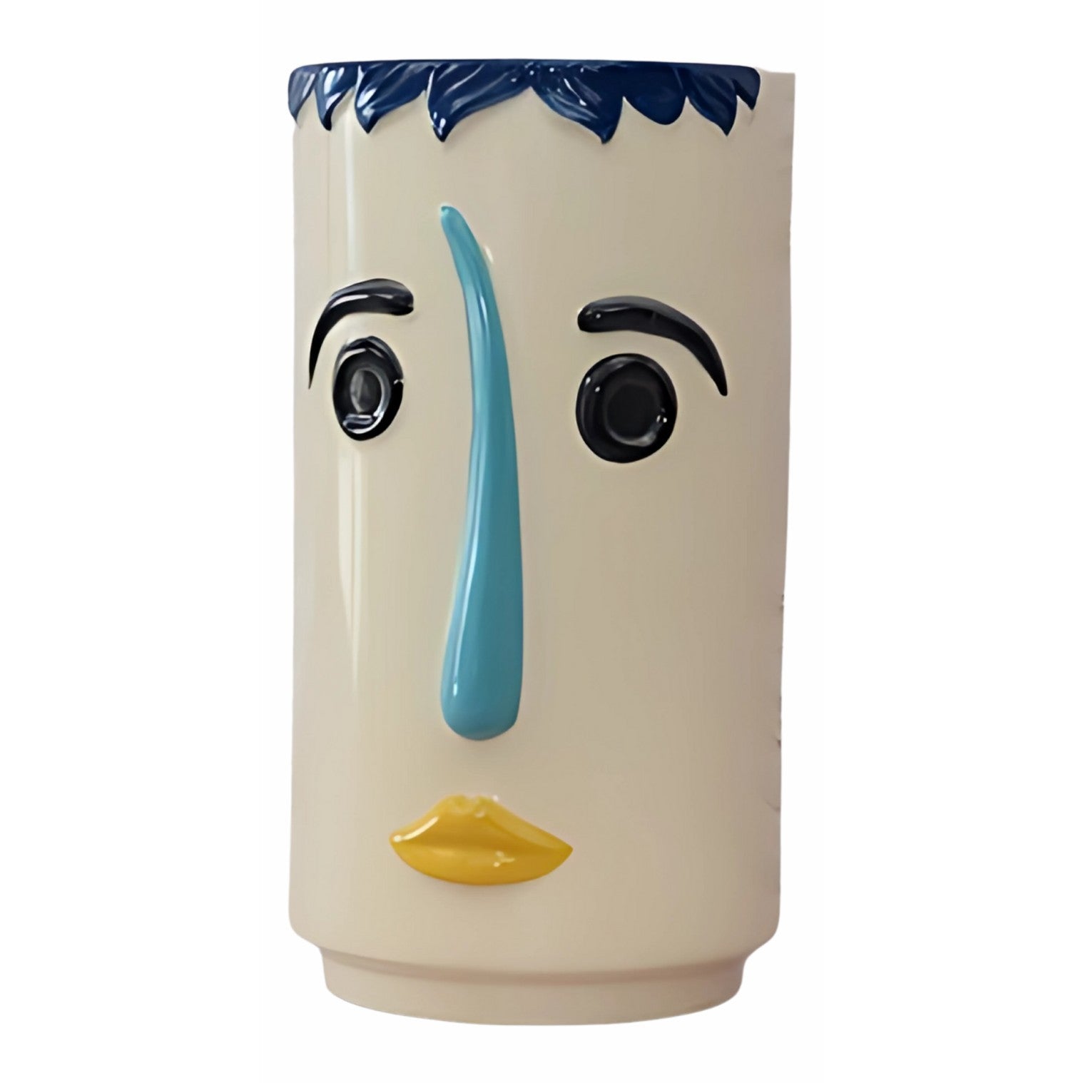 Modern Porcelain Vase Face Planter | Vases & Bowls | Home Decor