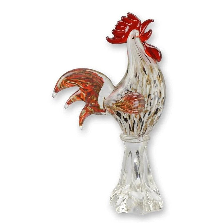 Murano Style Glass Rooster | Glass & Murano Decor | Home Decor