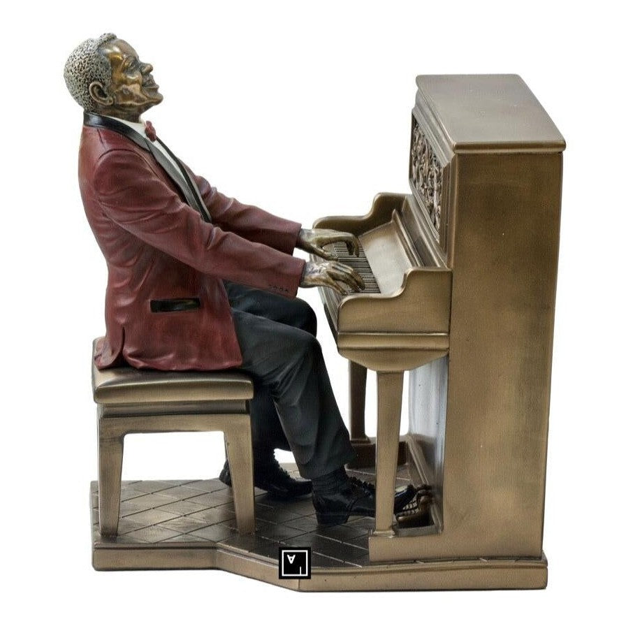 Musician Figurine. Jazz Band Pianist Statue, Dancer & Performance Scul