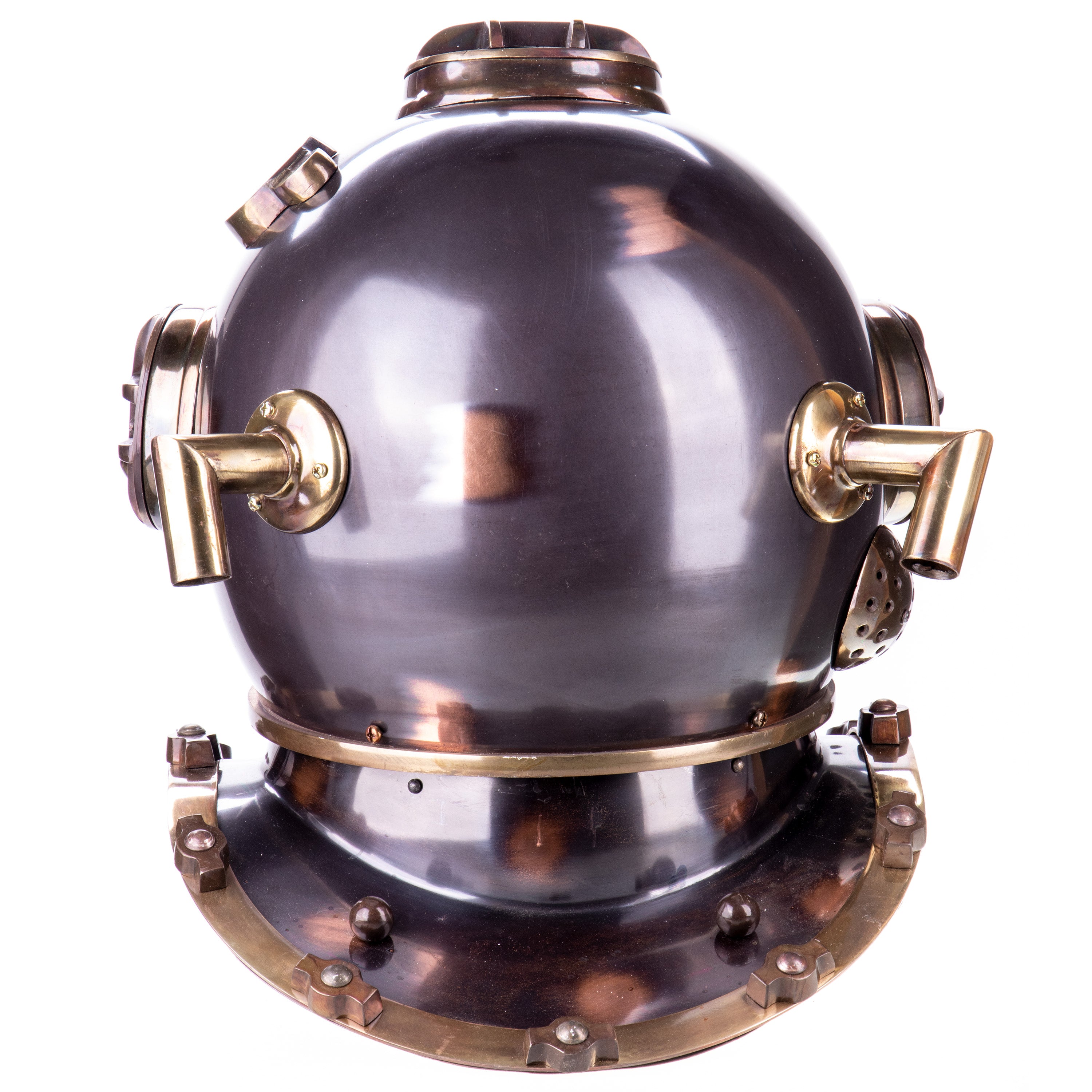 Aluminium Diving Helmet – Nautical Decor Replica – view 2
