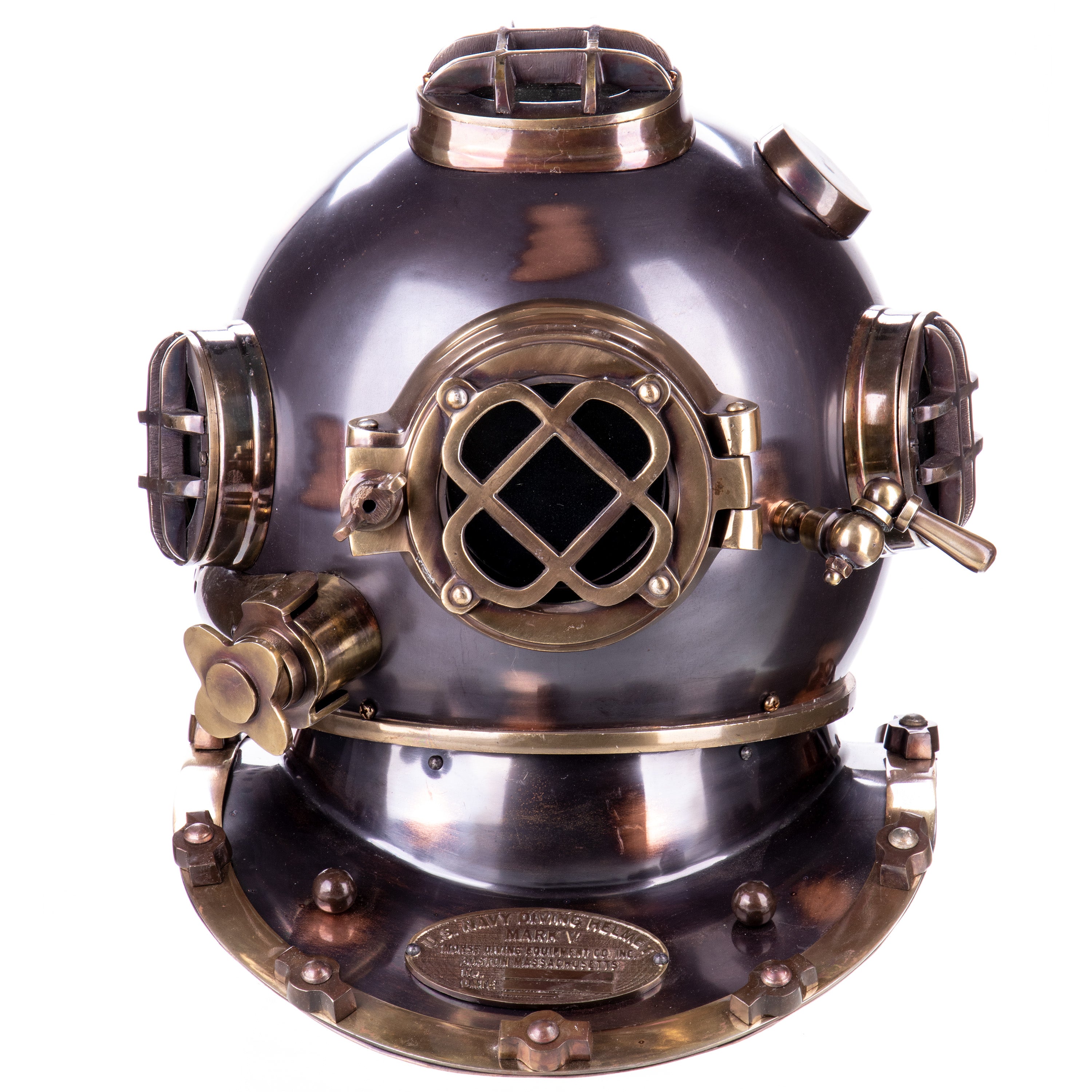 Aluminium Diving Helmet – Nautical Decor Replica – view 1