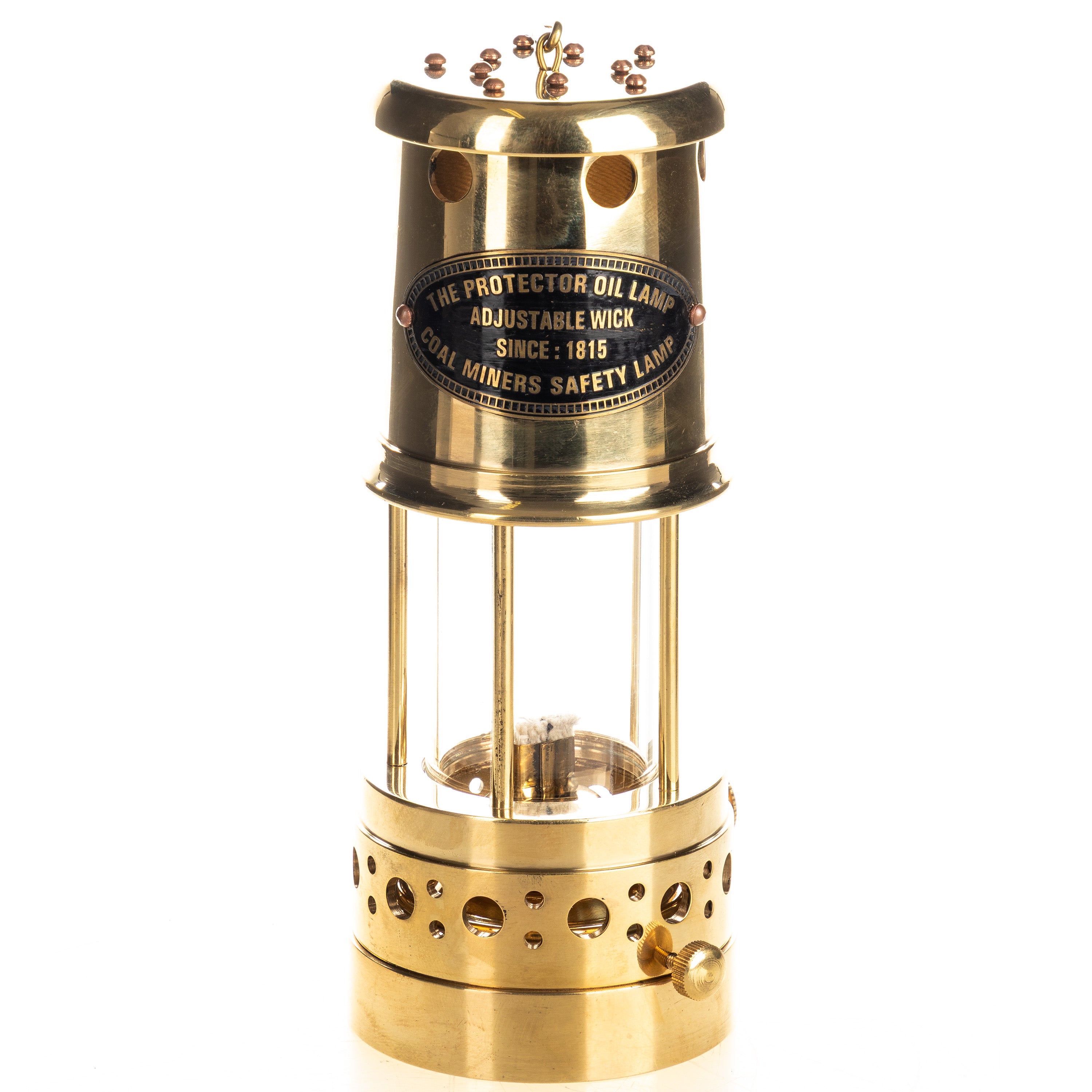Brass Oil Lamp – Antique Style Kerosene Lamp – view 1