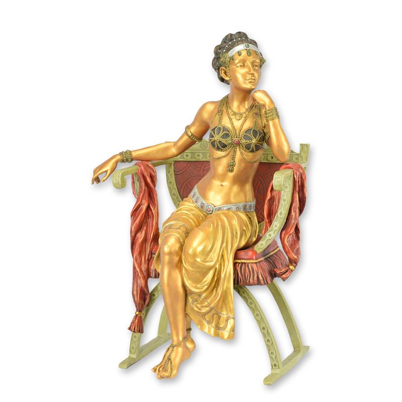Seated Belly Dancer Bronze Sculpture