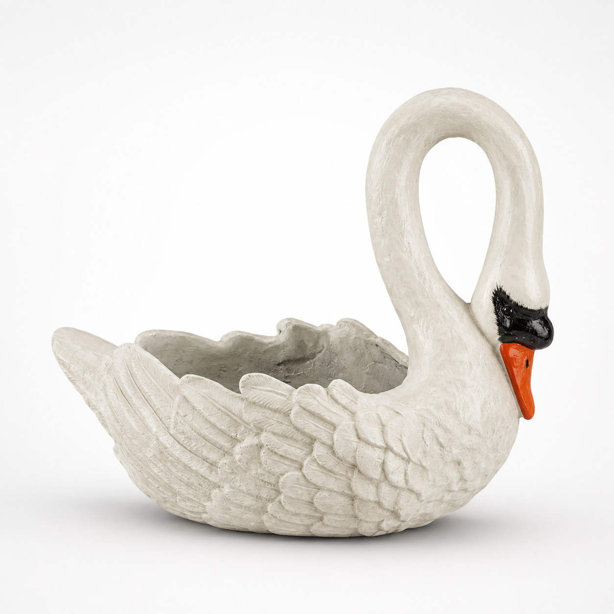 Graceful Swan Planter | Handcrafted Resin Decor | Unique Home Accent