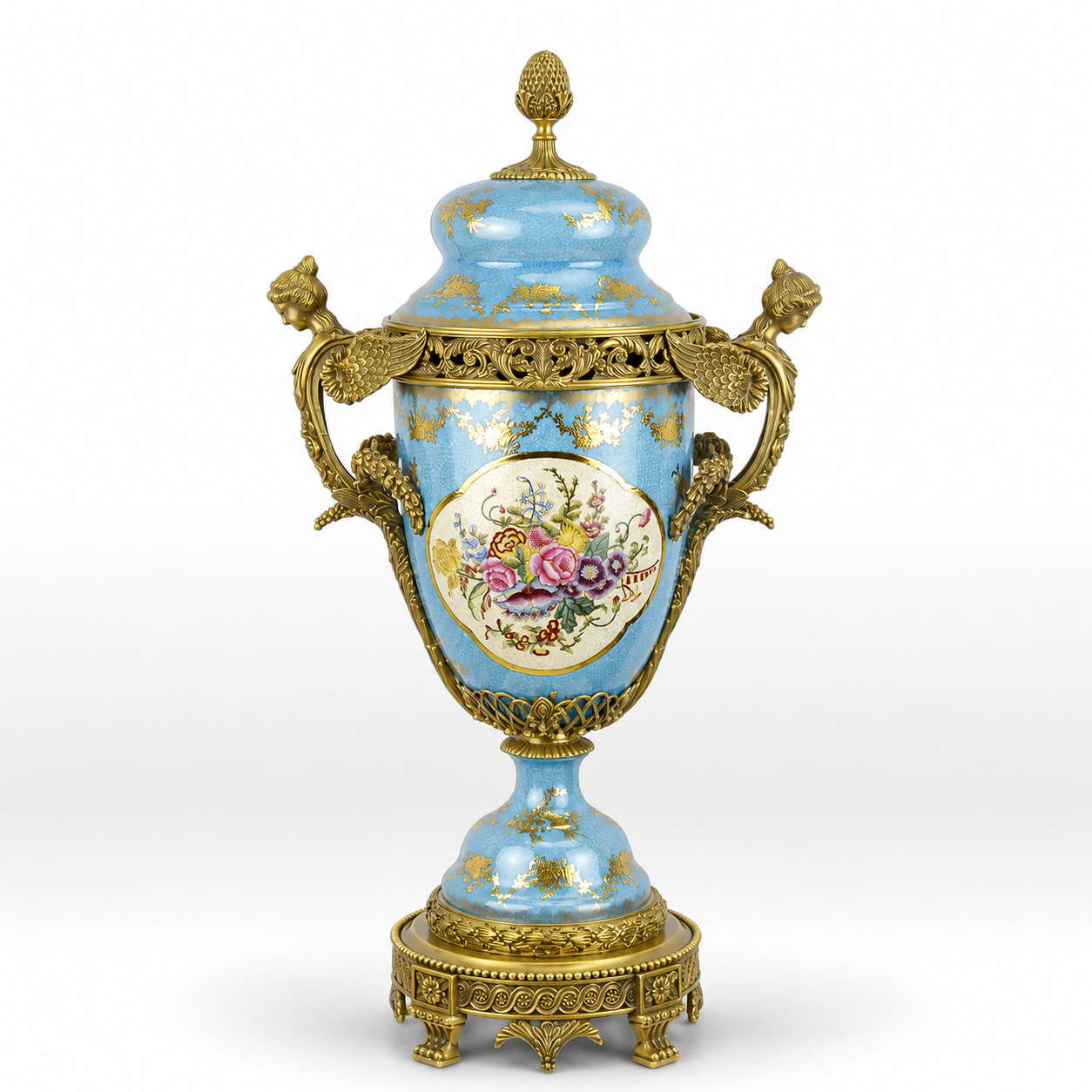 Porcelain Urn and Cover | Vases & Bowls | Home Decor | Handcrafted