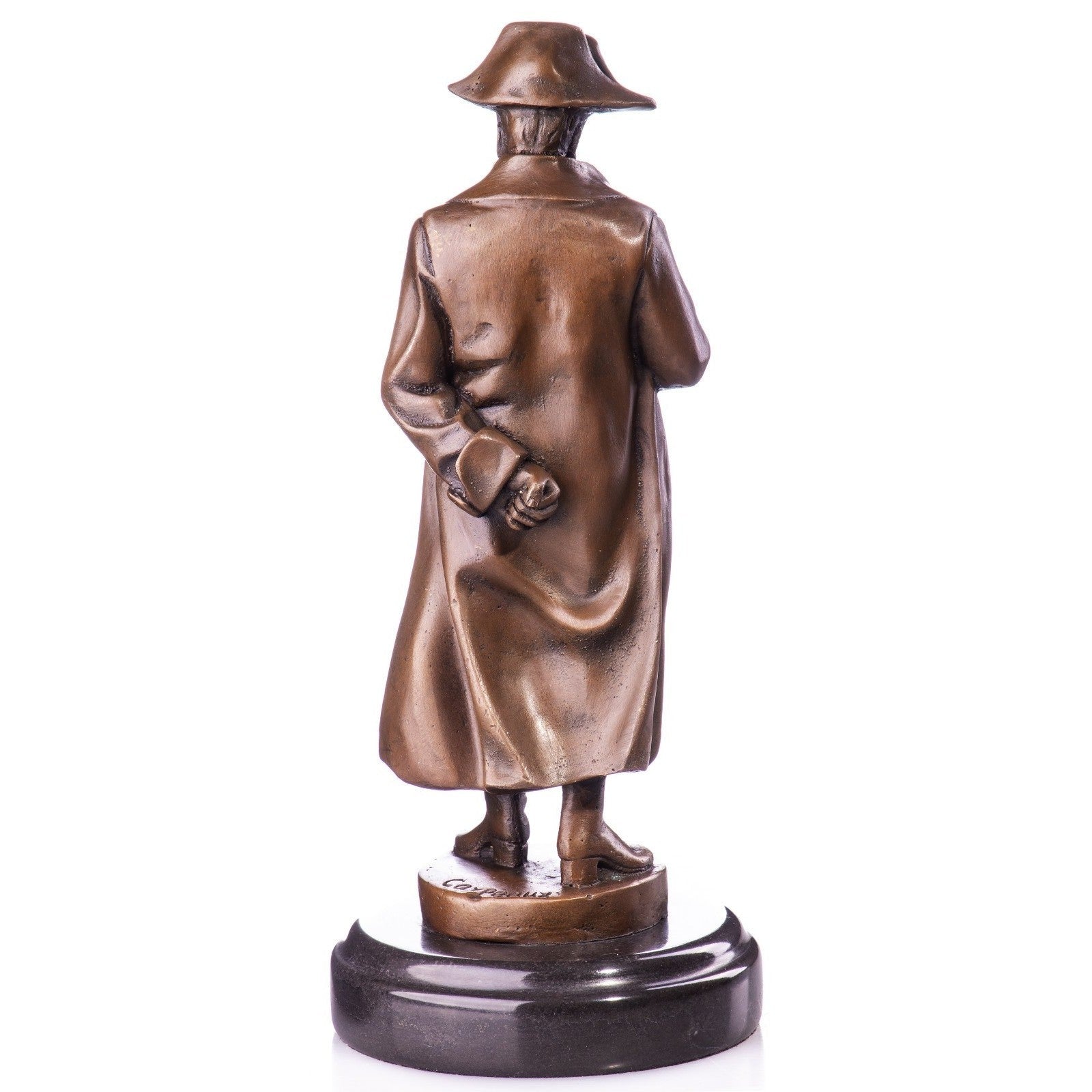 Napoleon Bonaparte Bronze Figurine on Marble Base, Figurines & Statues