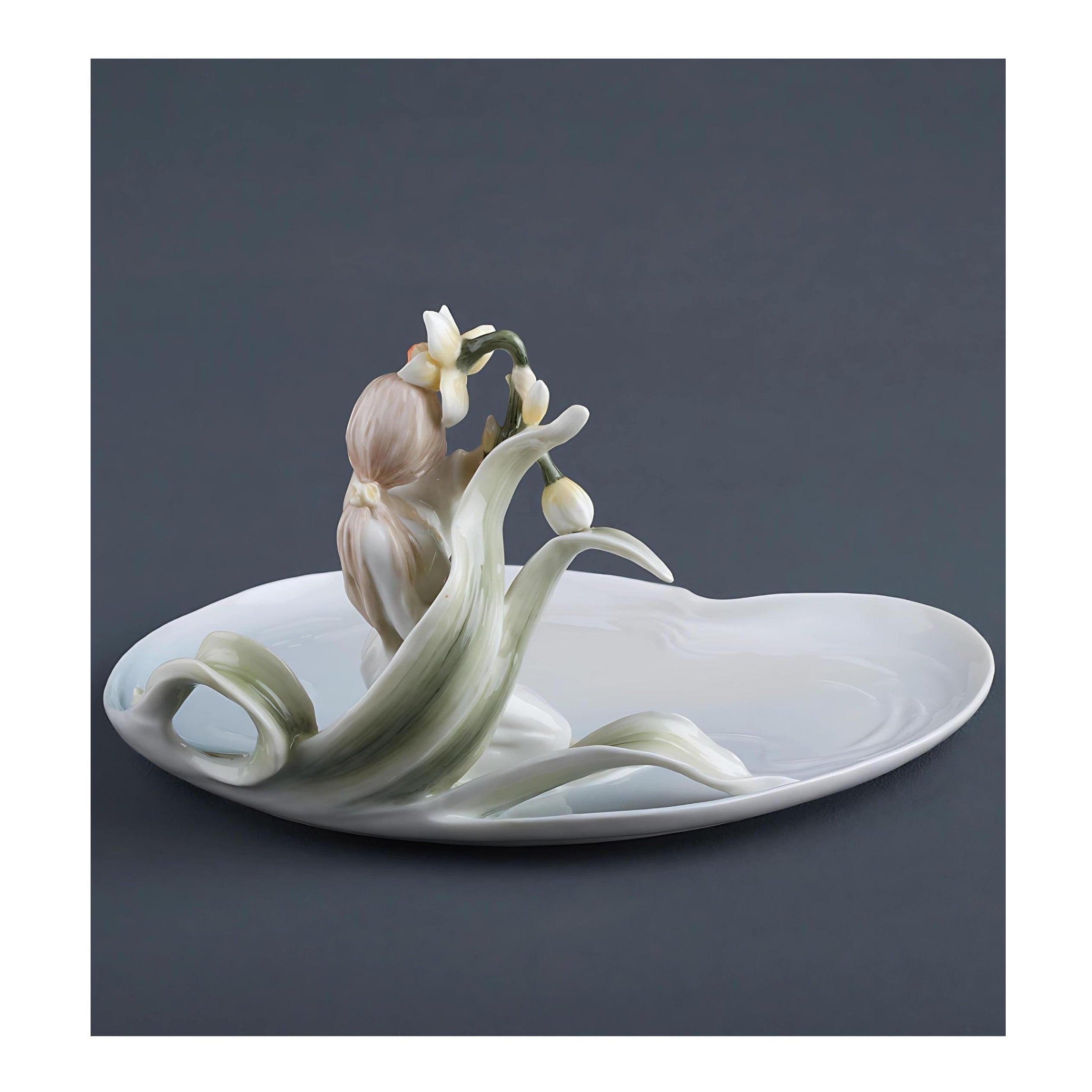 Narcissus and Girl Porcelain Tray | Vases & Bowls | Home Decor