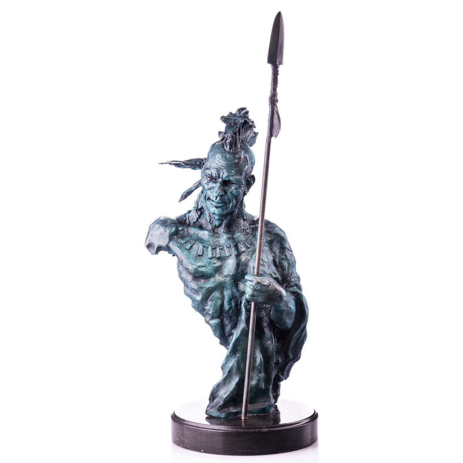 Native American Warrior Bust with Spear | Busts | Home Decor