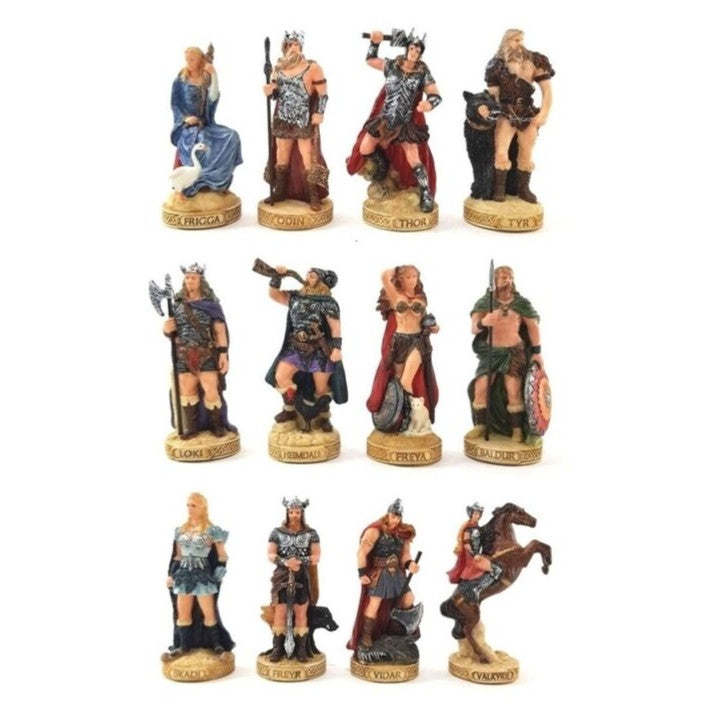Nordic Gods Statues Figurines.Thor.Odin.Frigga.TYR.Loki.Nordic