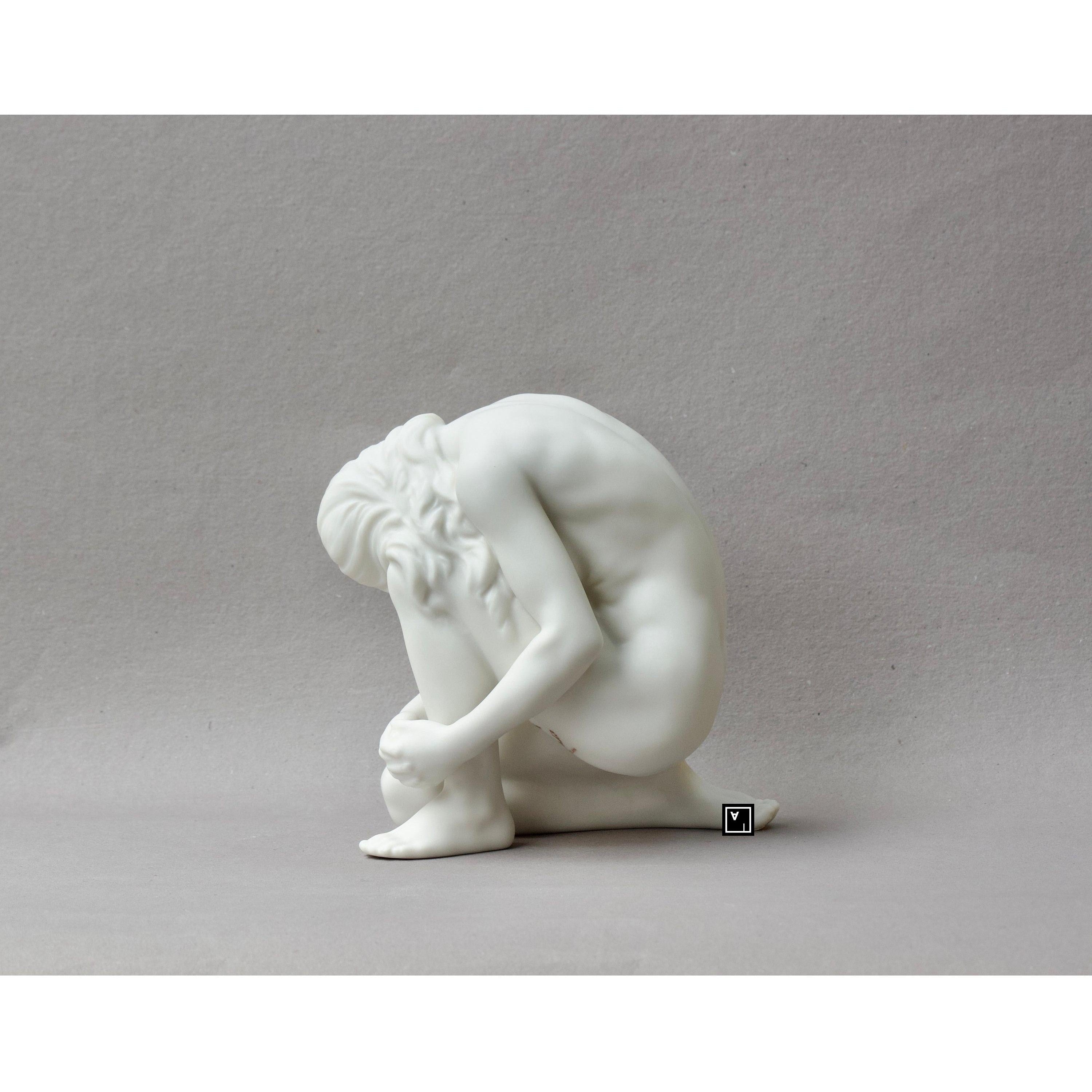 Nude Woman Sitting on Knees Pose | Nude & Figurative Art