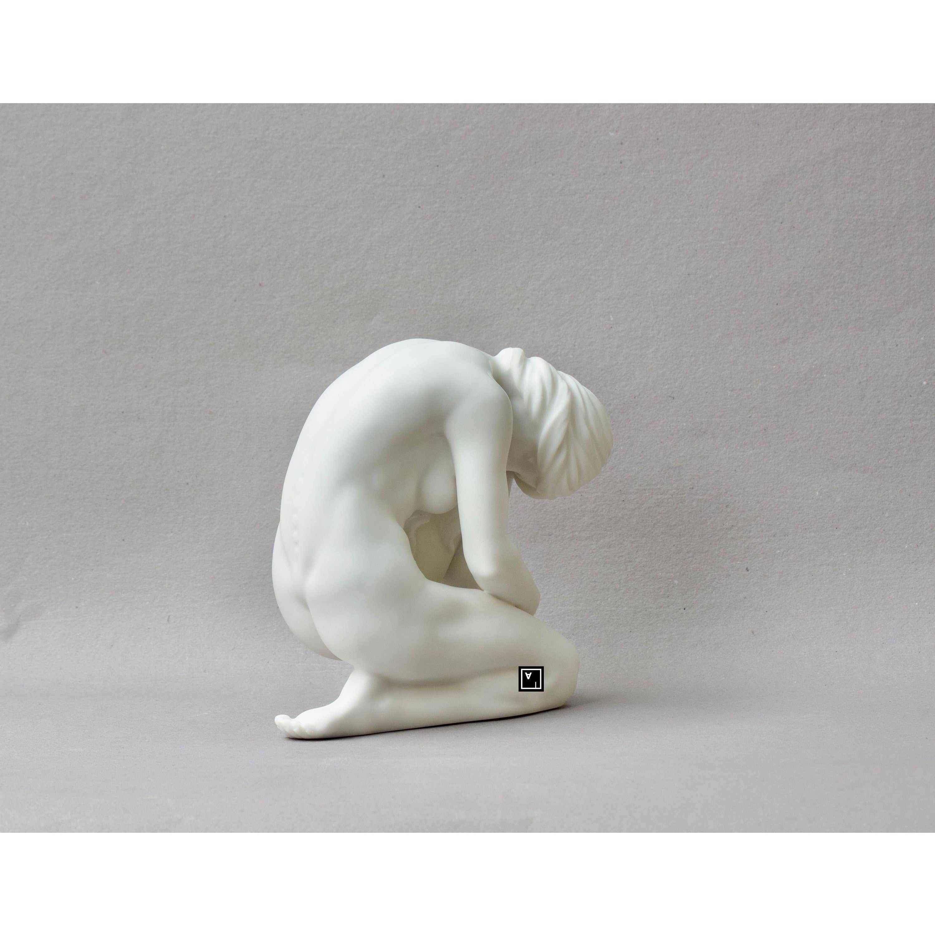 Nude Woman Sitting on Knees Pose | Nude & Figurative Art