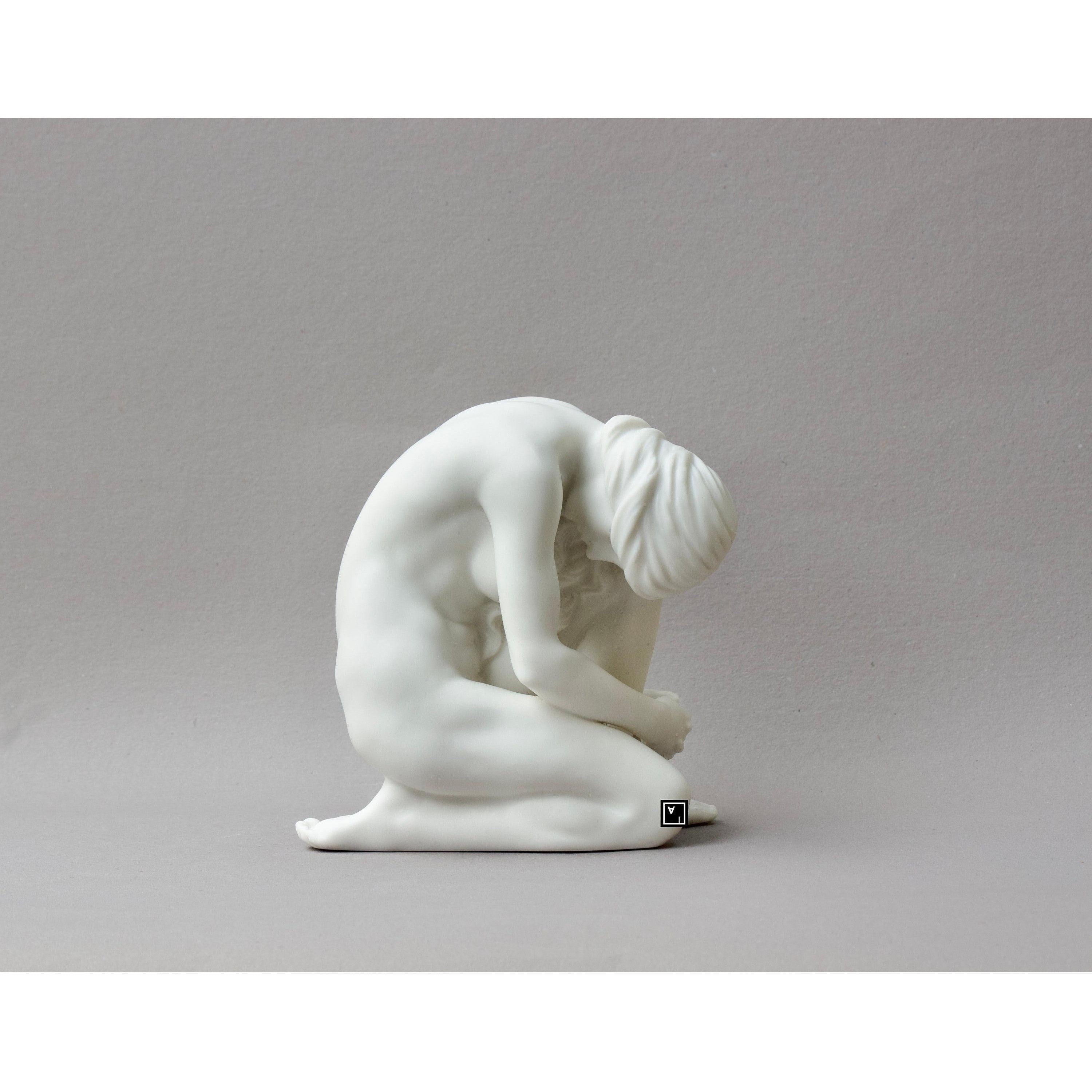Nude Woman Sitting on Knees Pose | Nude & Figurative Art