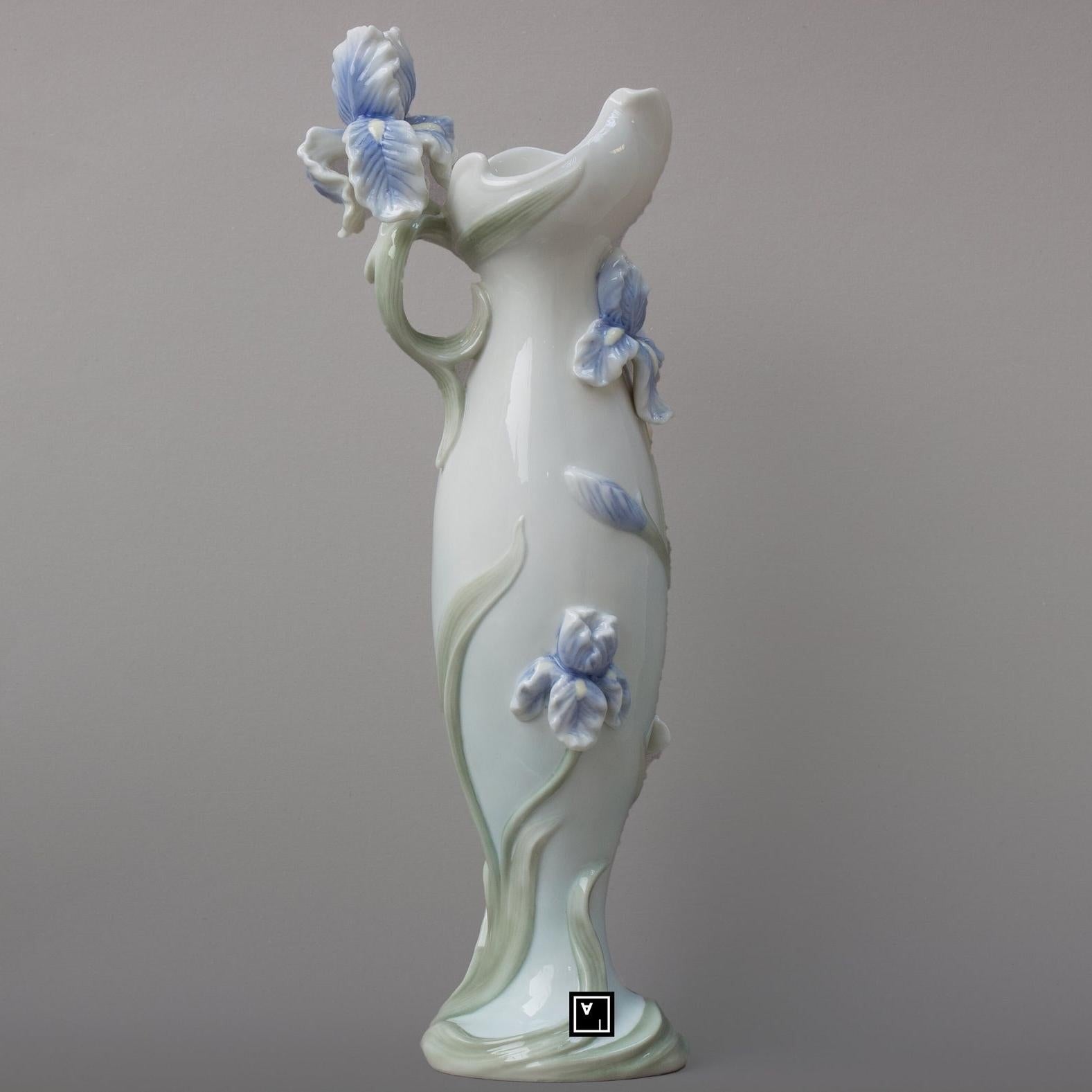 Nymph with Blue Iris | Mythology & Deity Sculptures | Home Decor