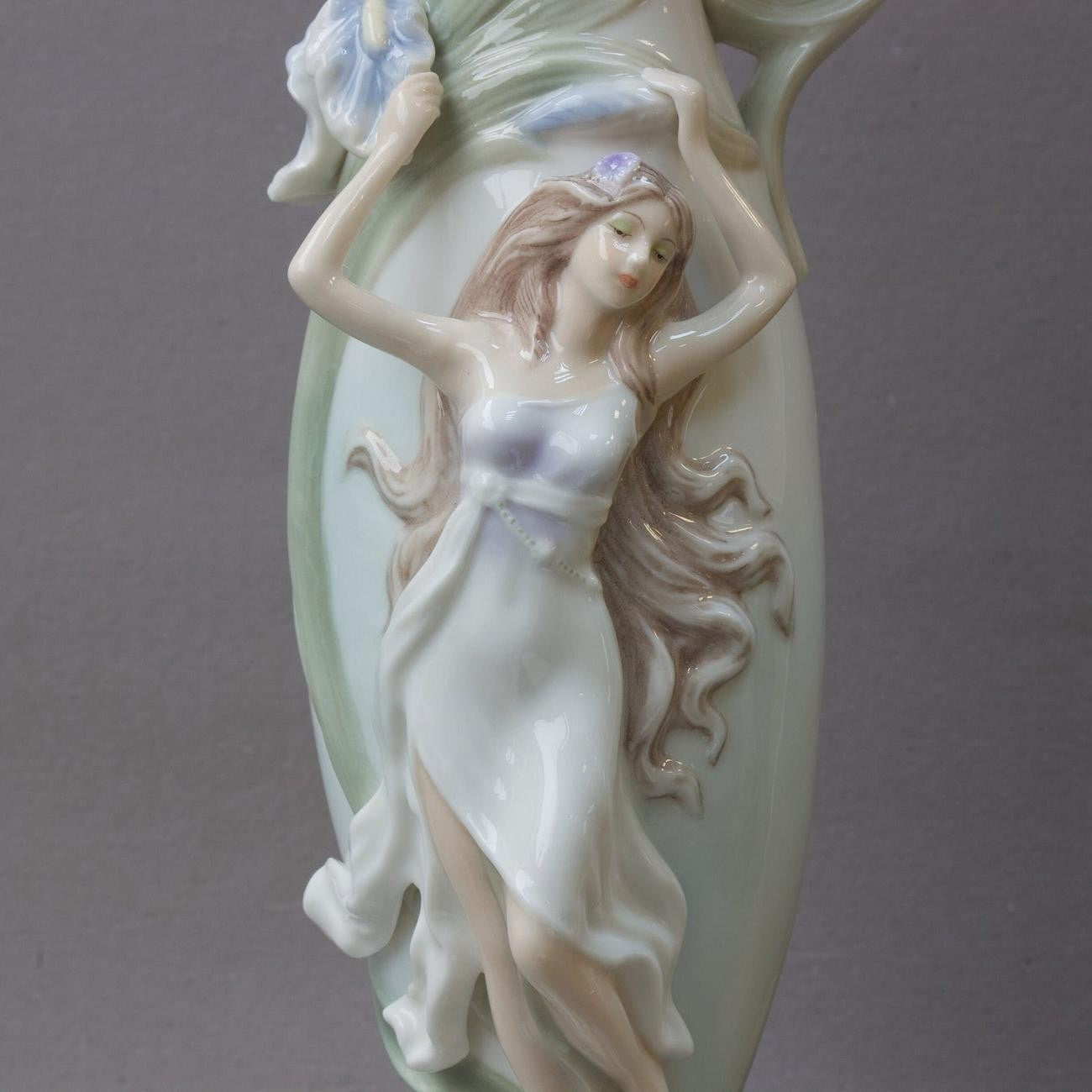 Nymph with Blue Iris | Mythology & Deity Sculptures | Home Decor