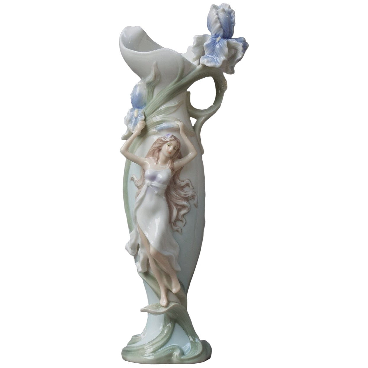 Nymph with Blue Iris | Mythology & Deity Sculptures | Home Decor