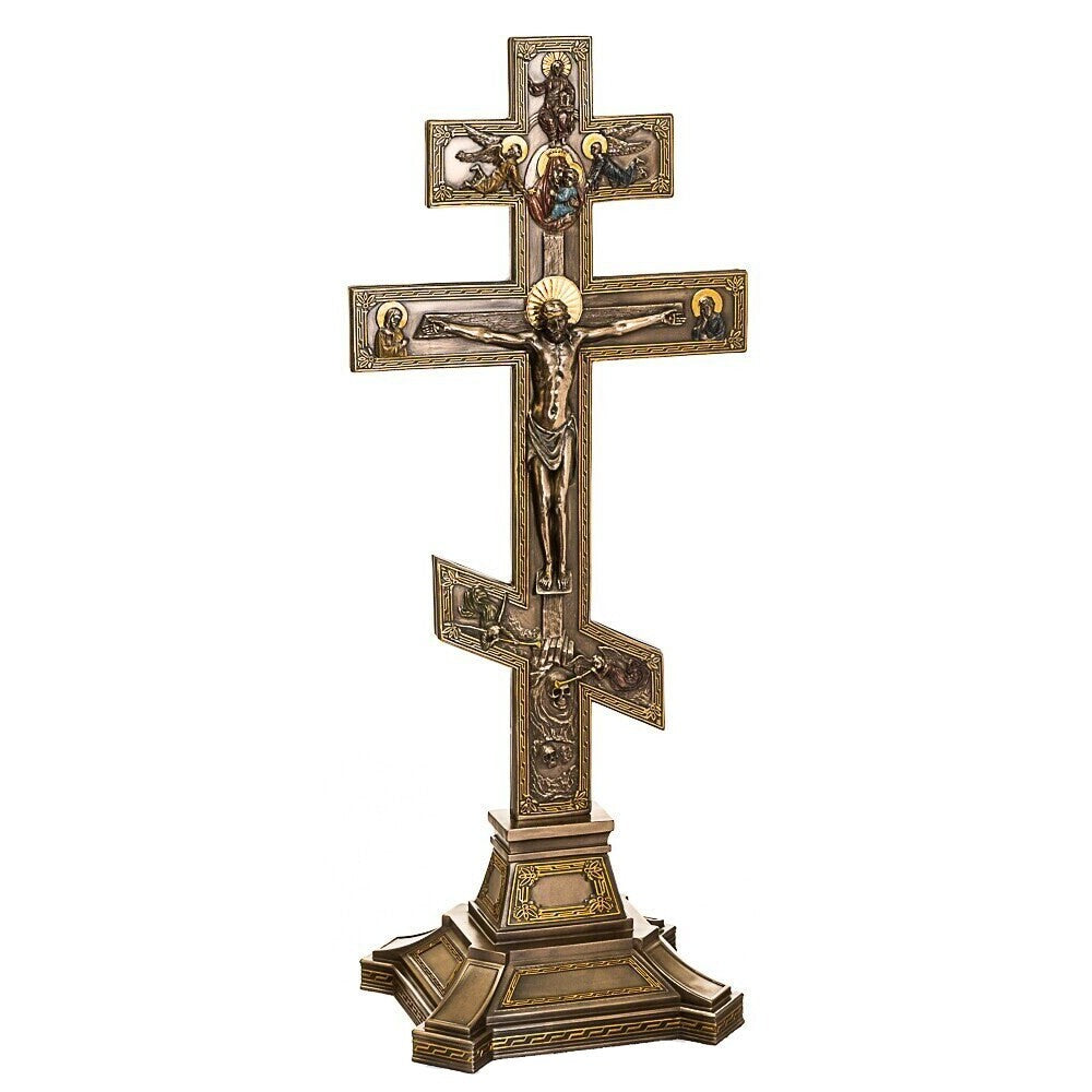 Orthodox Style Crucifix Stand | Mythology & Deity Sculptures