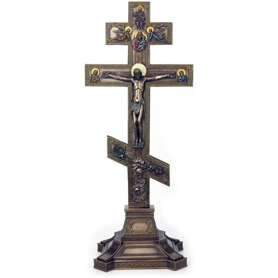 Orthodox Style Crucifix Stand | Mythology & Deity Sculptures