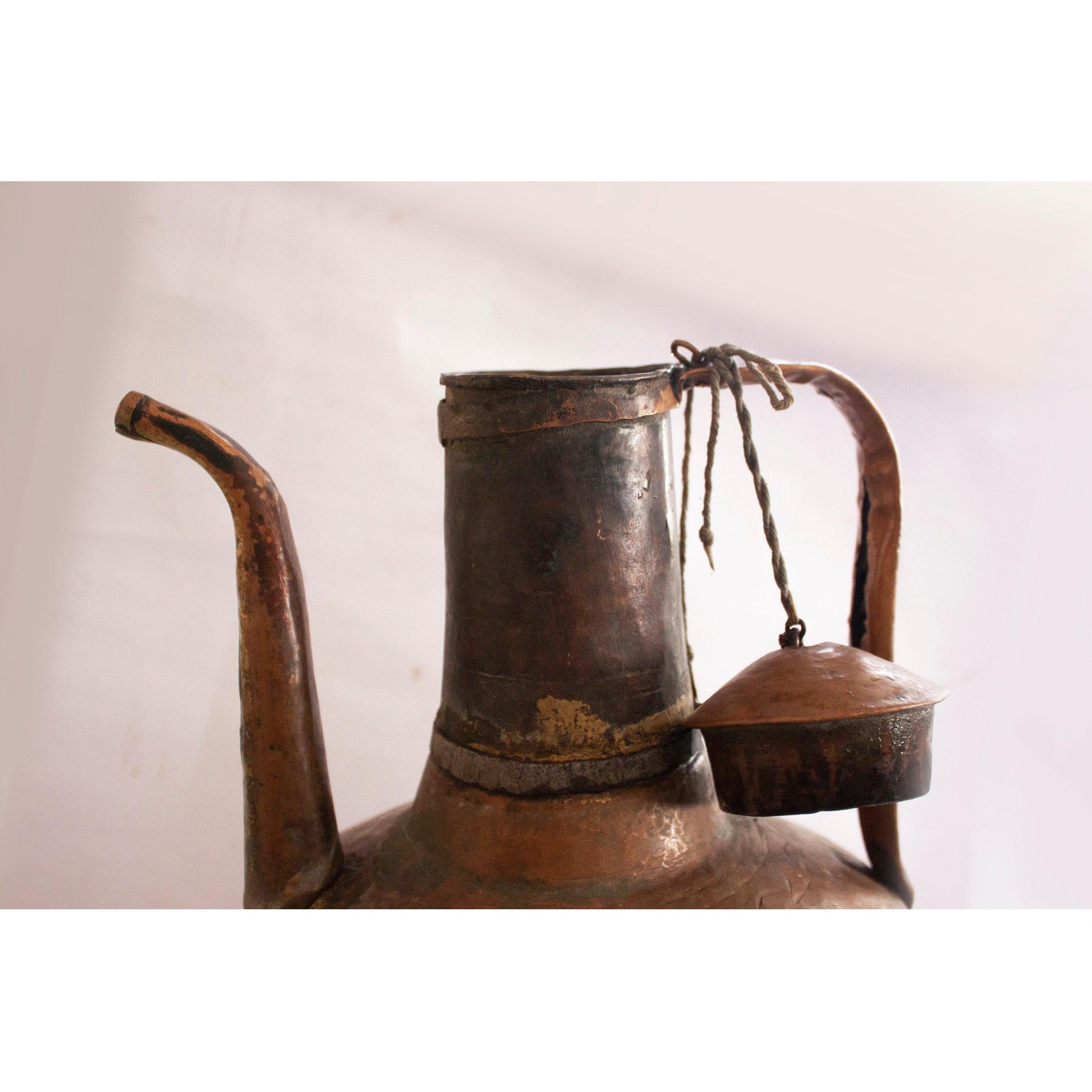 Ottoman Antique Handforged Copper Pitcher | Vases & Bowls
