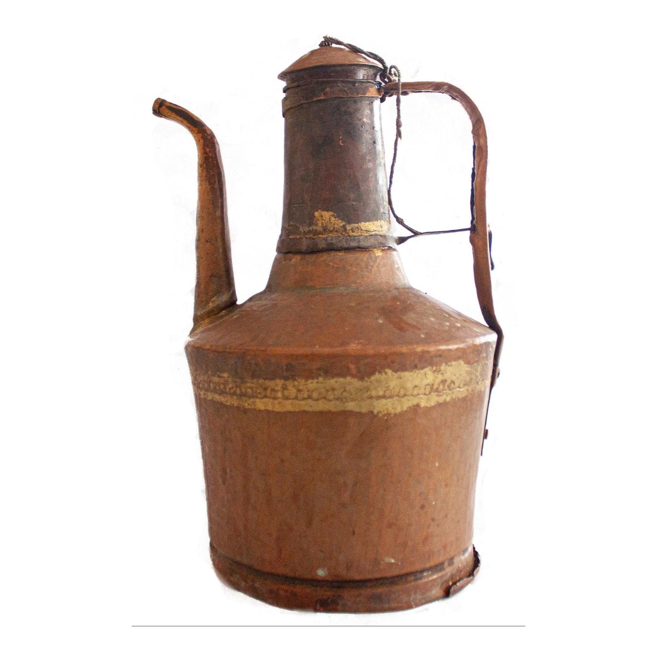 Ottoman Antique Handforged Copper Pitcher | Vases & Bowls