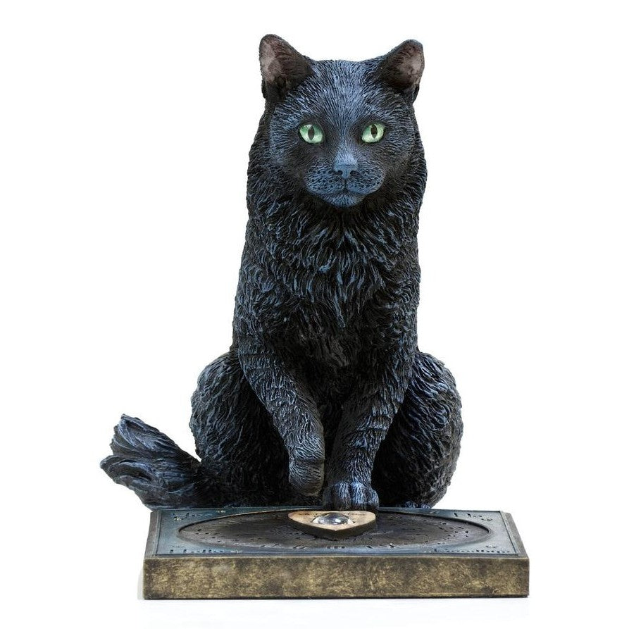 Oujia Board with Black Cat | Animal Sculptures | Home Decor