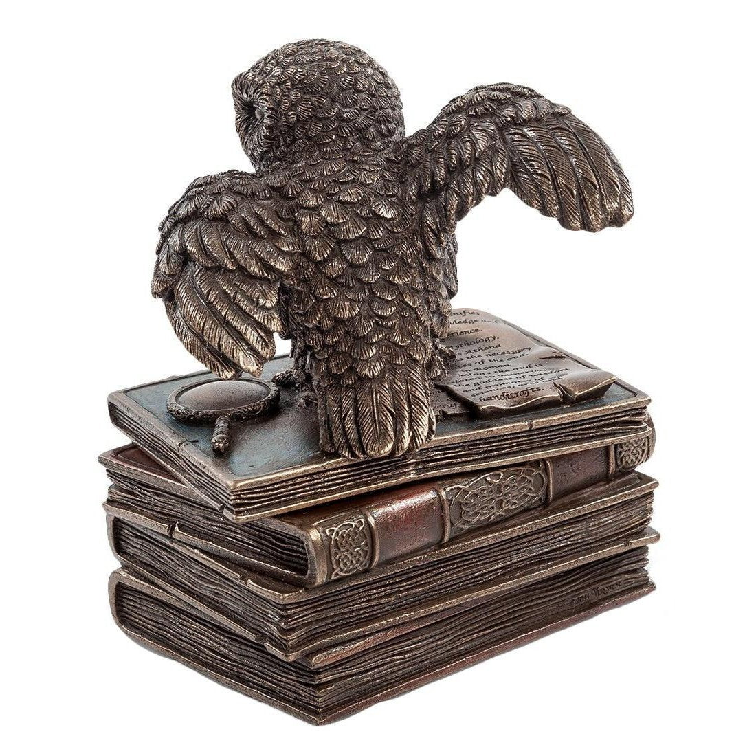 Owl Flap Wings On Books Trinket Box | Desk & Curio Accessories