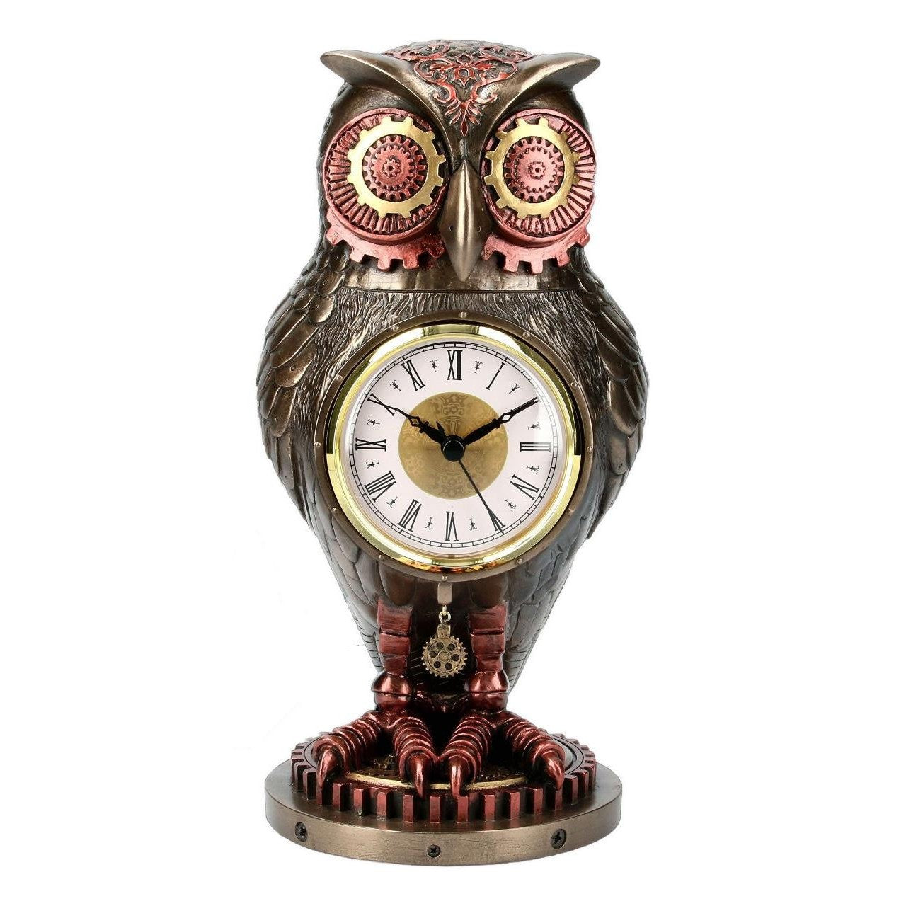 Owl with Clock | Clocks | Home Decor | Handcrafted | Collectible Art
