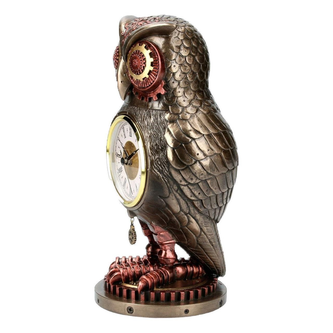 Owl with Clock | Clocks | Home Decor | Handcrafted | Collectible Art
