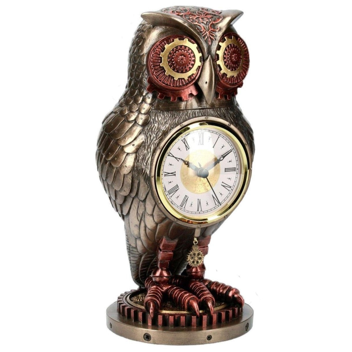 Owl with Clock | Clocks | Home Decor | Handcrafted | Collectible Art