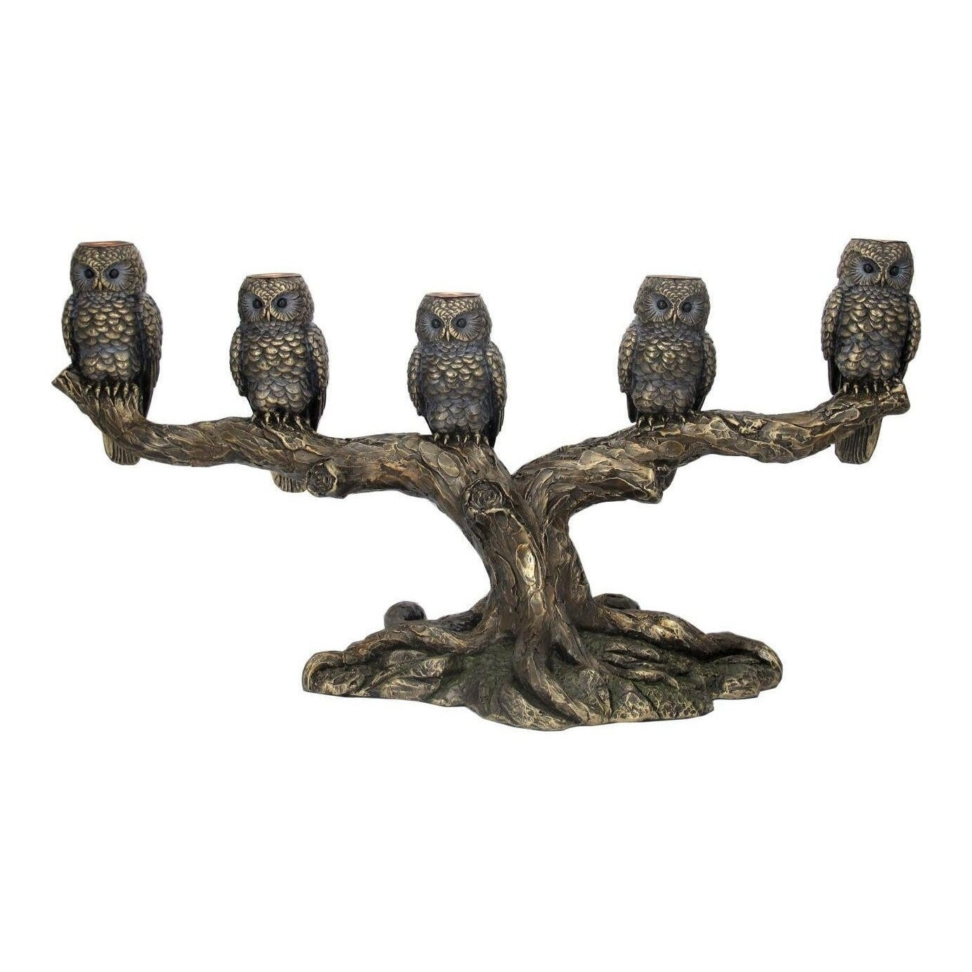 Owls on Branch Candle Holder | Lighting | Home Decor | Handcrafted