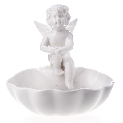Ceramic bowl with angel | Handcrafted Ceramic Decor | Unique Home