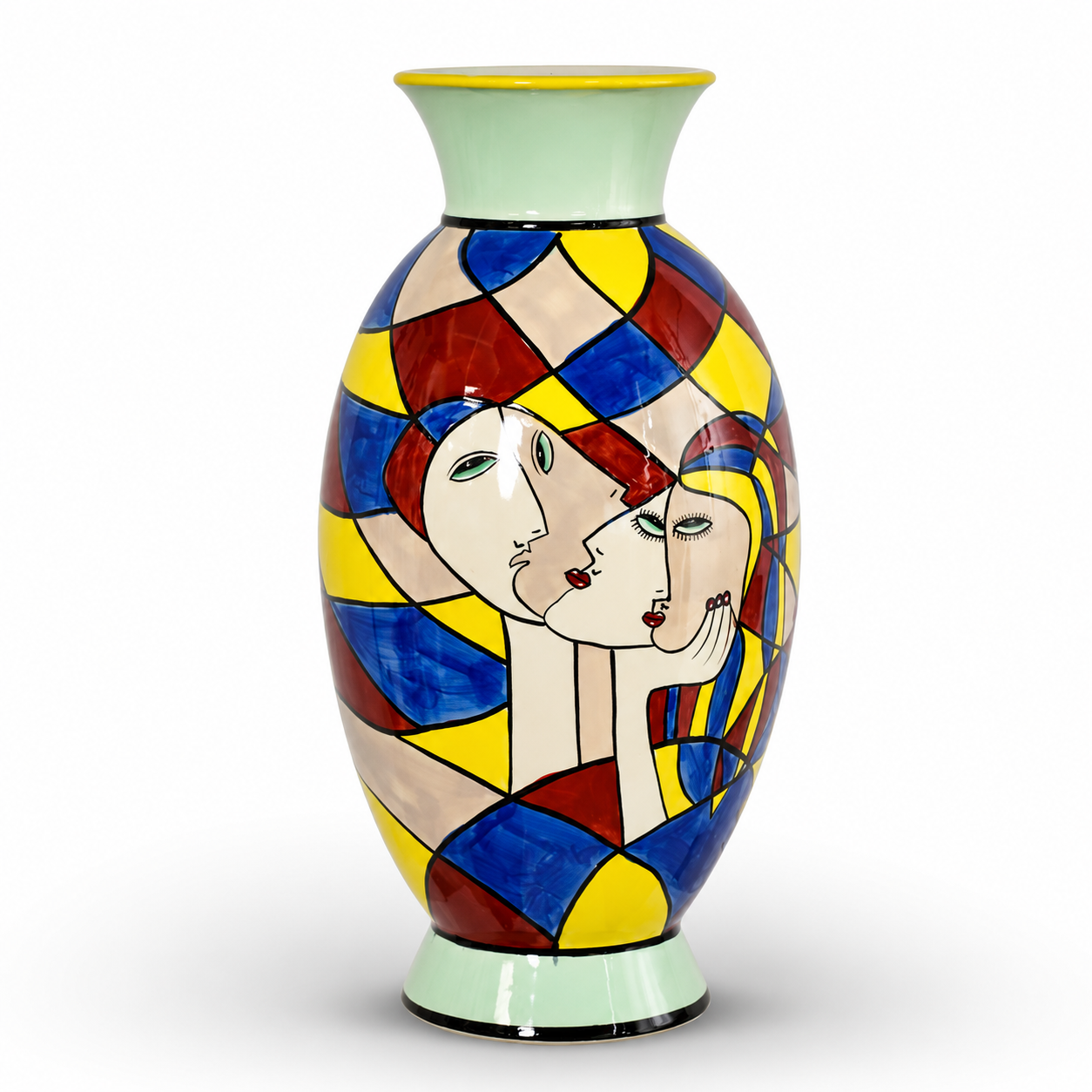 Abstract Couple Vase | Handcrafted Ceramic Decor