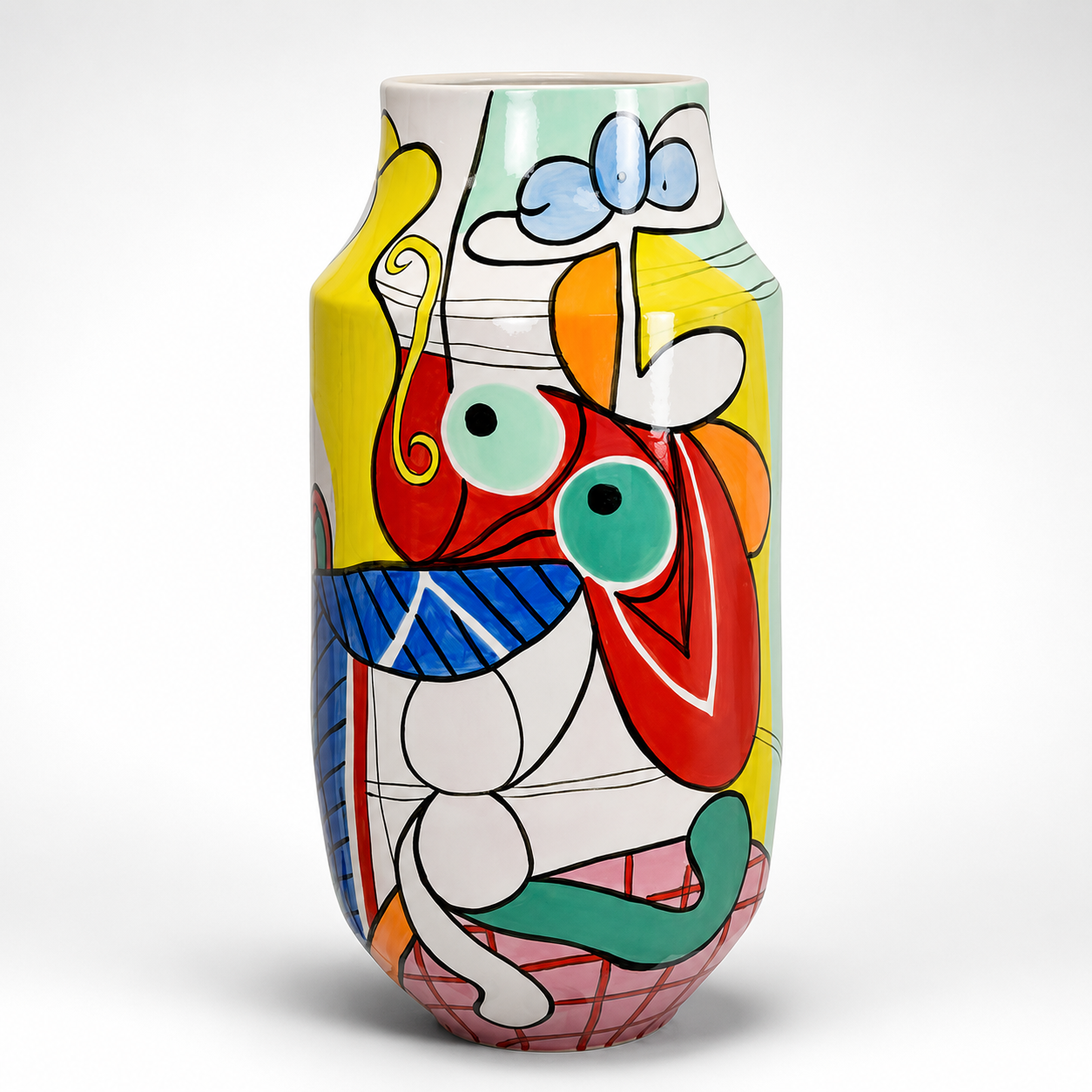 Hand-Painted Abstract Porcelain Vase | Vases & Bowls | Home Decor