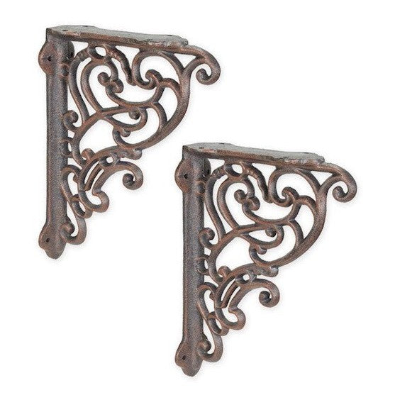 Pair of Cast Iron Wall Brackets | Door Knockers & Hardware