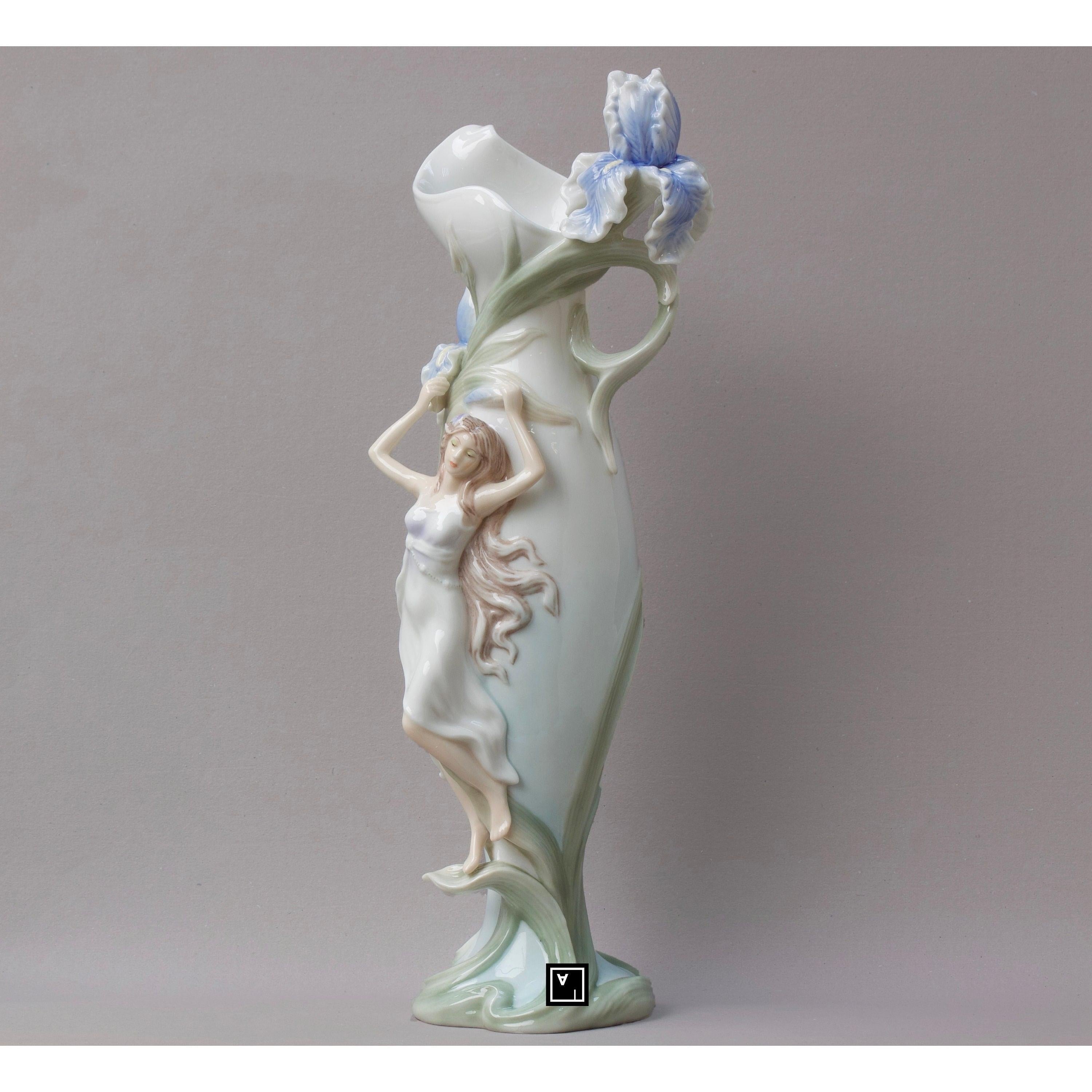 Pale Blue Porcelain Vase | Vases & Bowls | Home Decor | Handcrafted