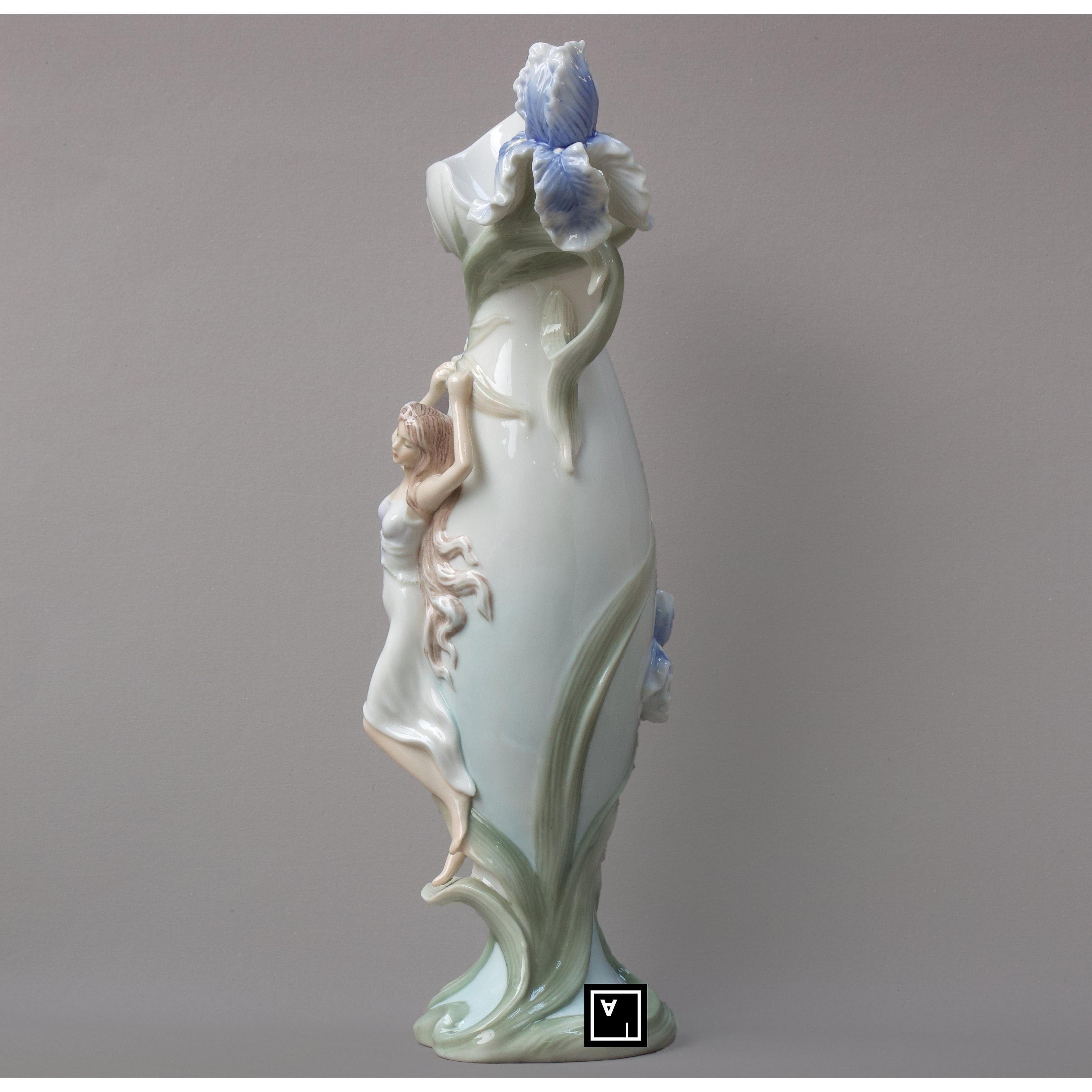 Pale Blue Porcelain Vase | Vases & Bowls | Home Decor | Handcrafted