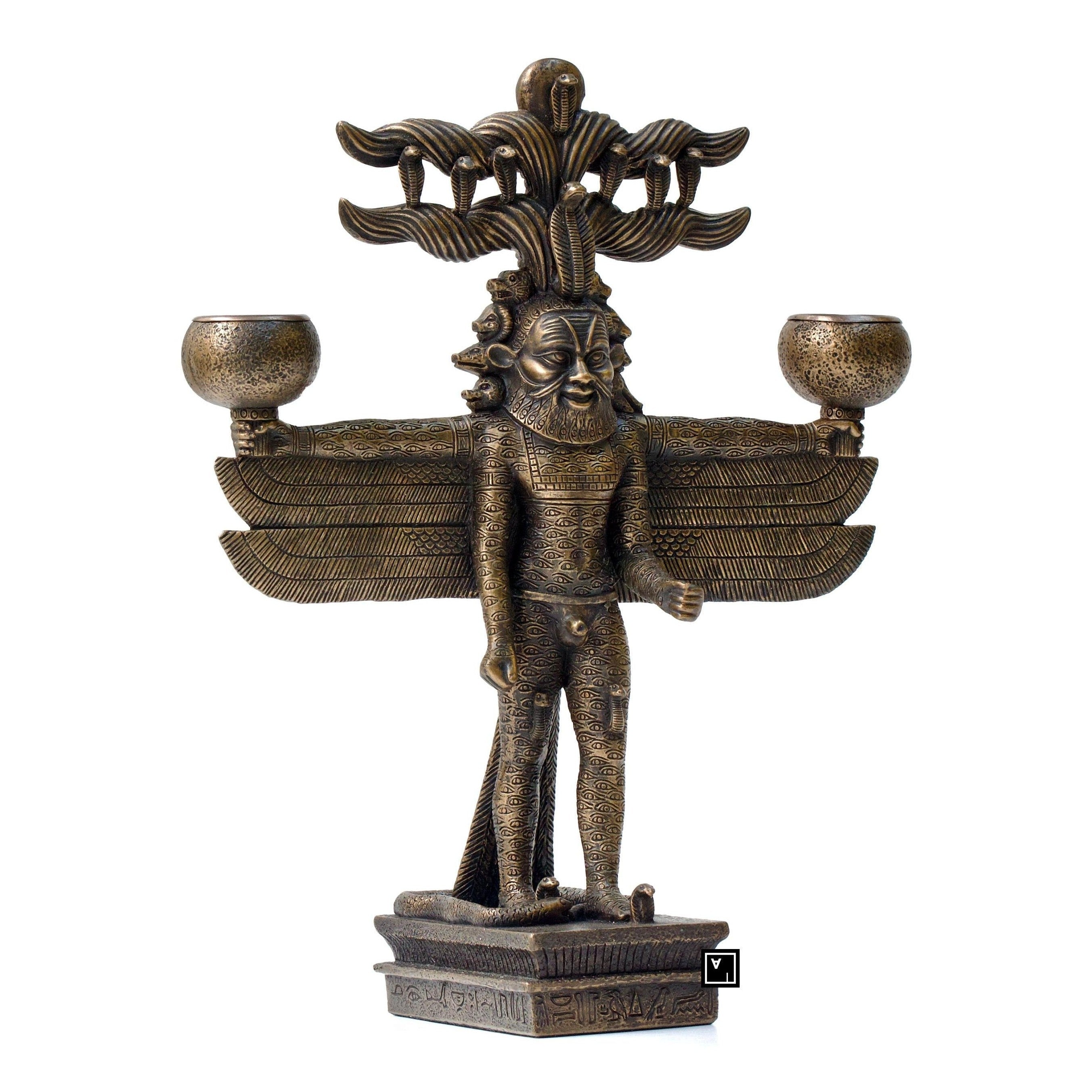 Pantheus Egyptian Pharaoh Candlestick | Lighting | Home Decor
