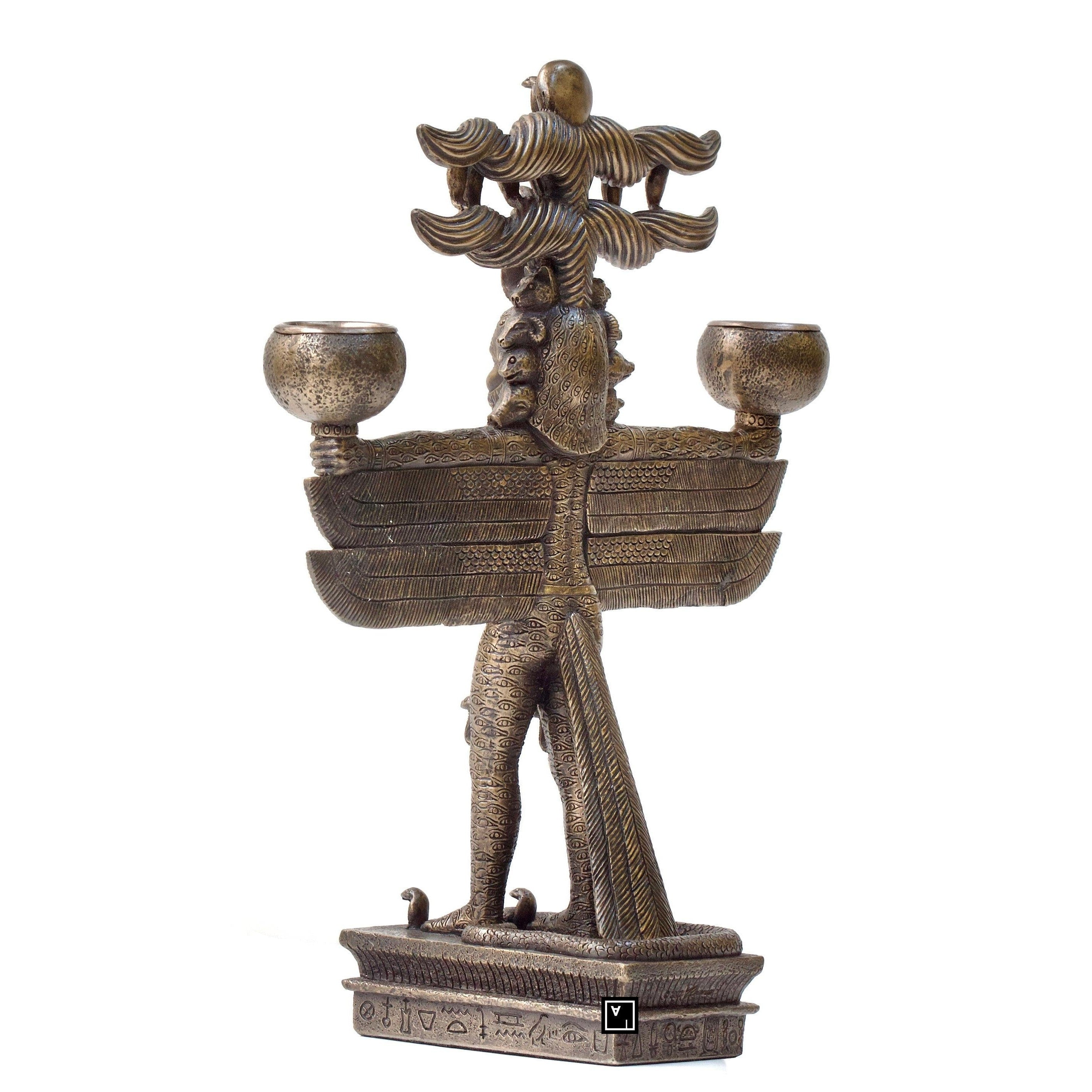 Pantheus Egyptian Pharaoh Candlestick | Lighting | Home Decor