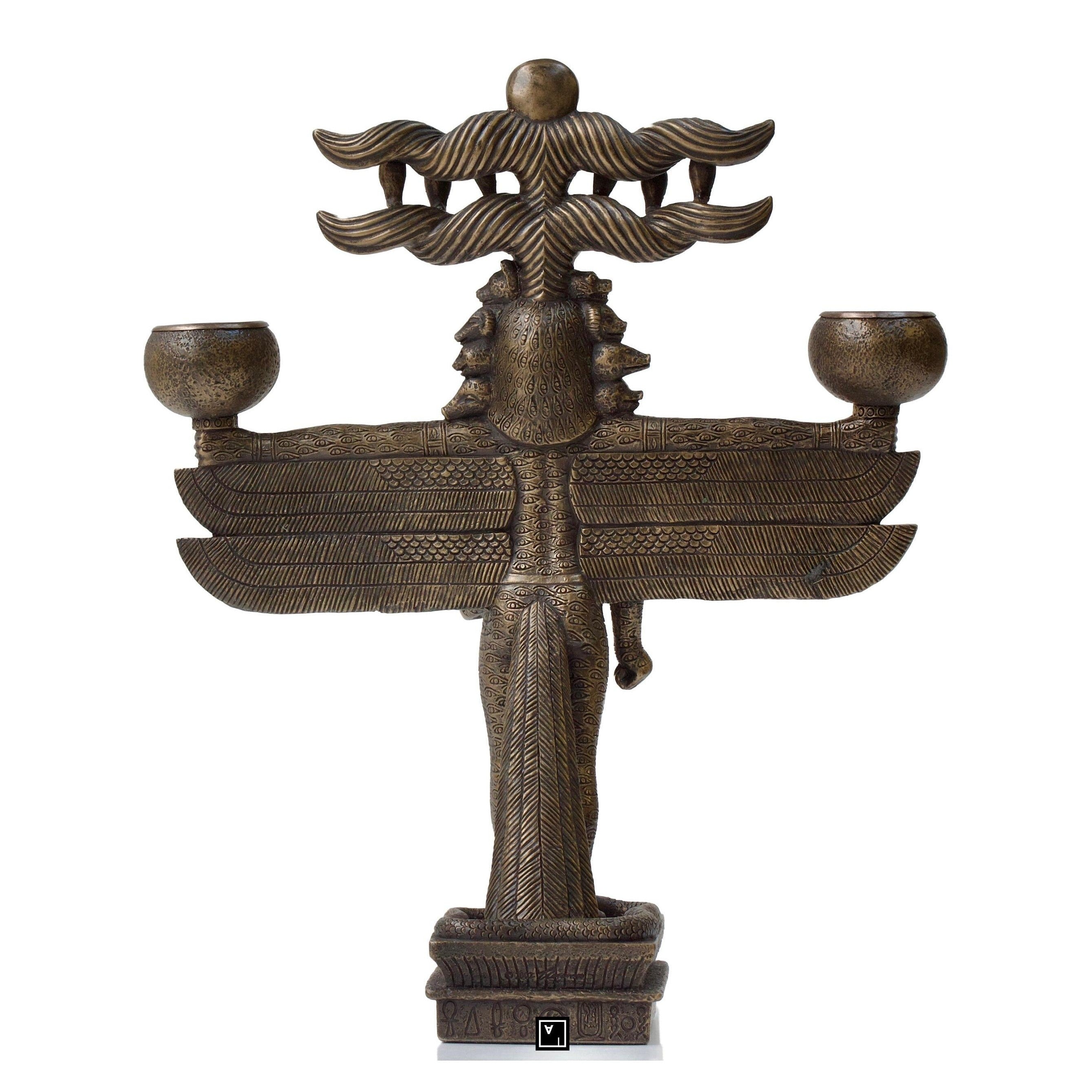 Pantheus Egyptian Pharaoh Candlestick | Lighting | Home Decor