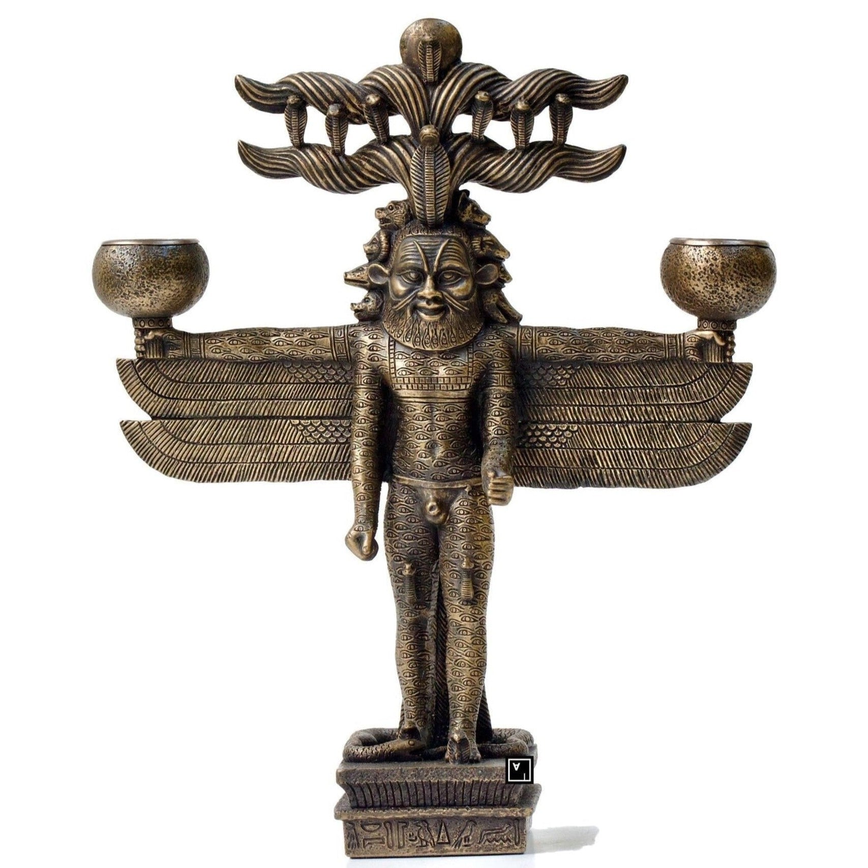 Pantheus Egyptian Pharaoh Candlestick | Lighting | Home Decor