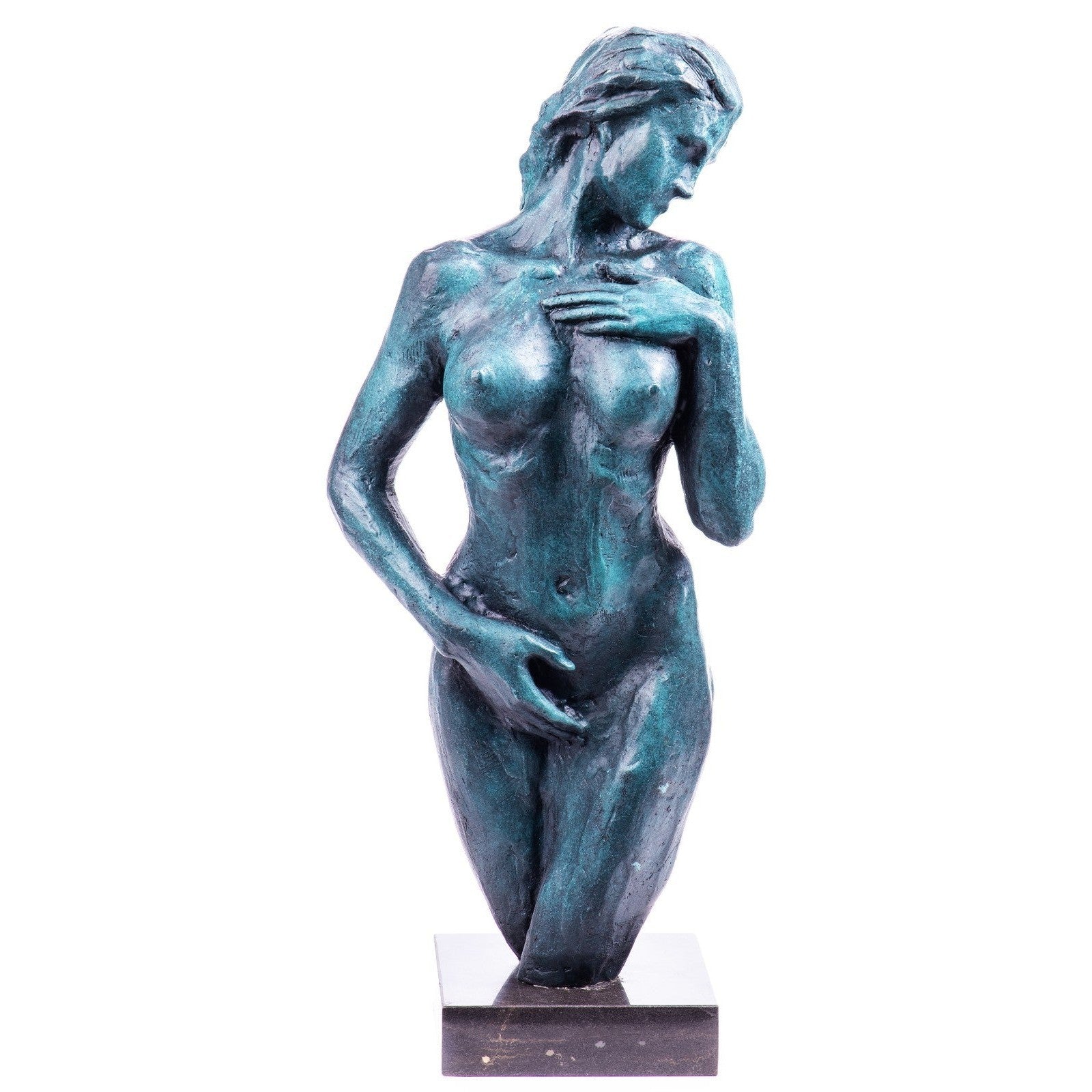 Patinated Bronze Female Nude Torso Statue | Nude & Figurative Art